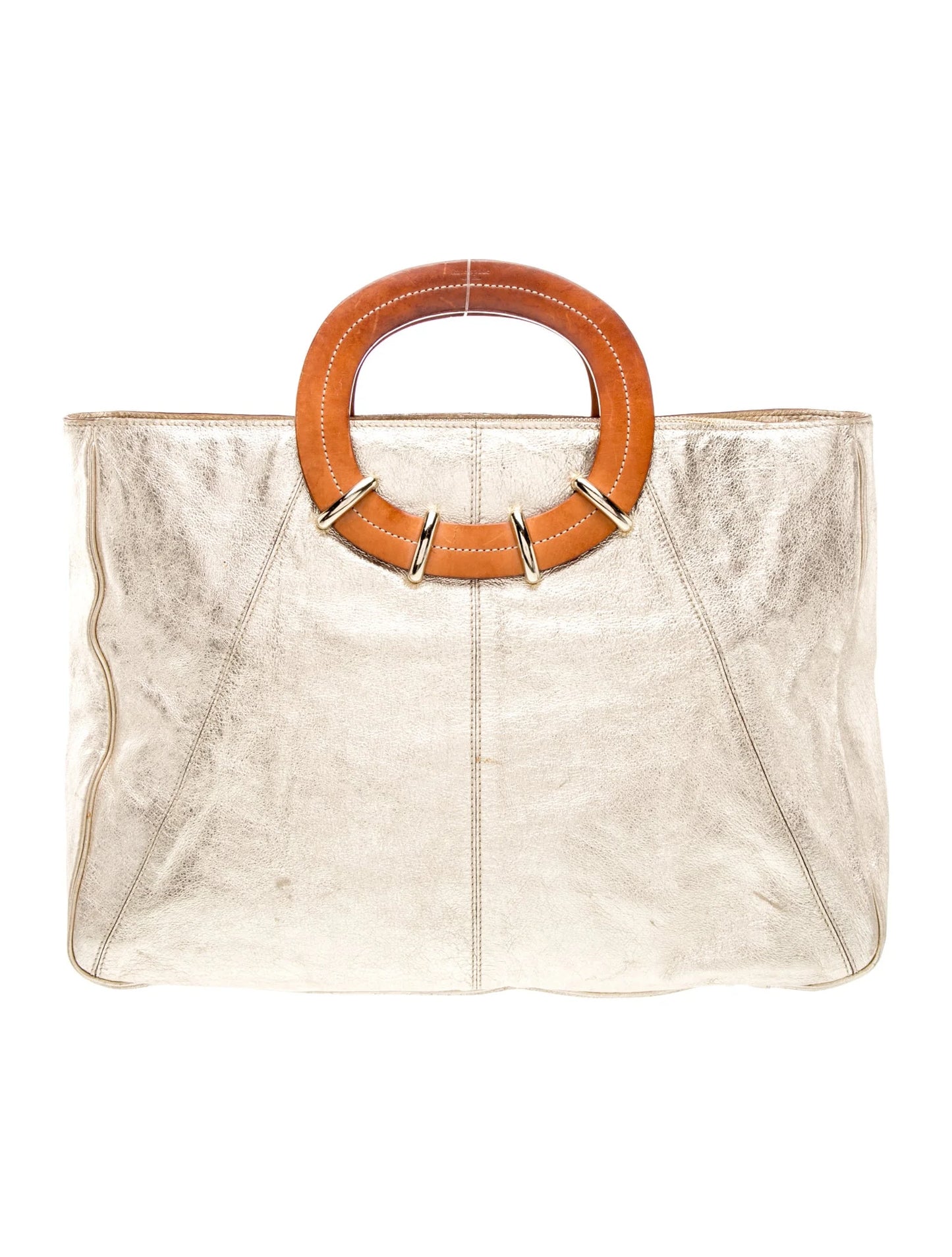 Leather Top Handle Bag