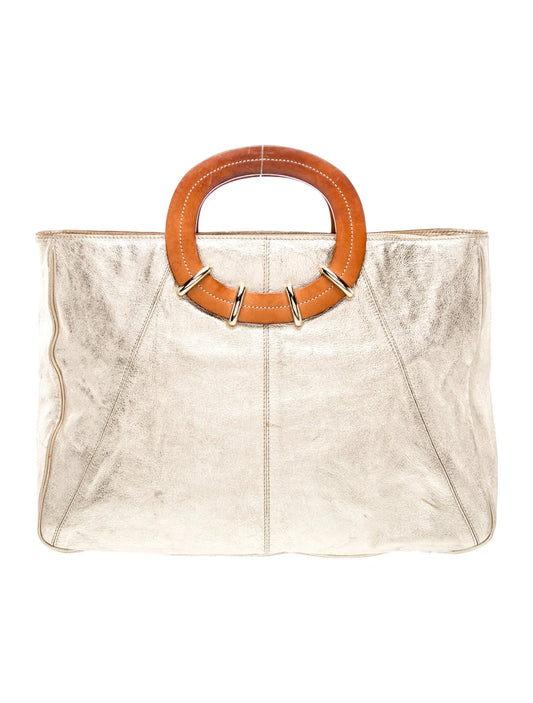 Leather Top Handle Bag