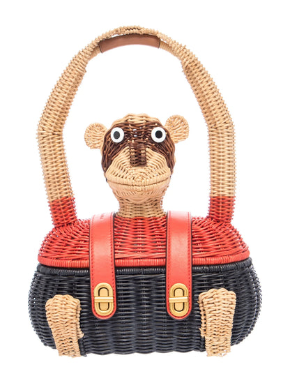 Wicker Top Handle Bag