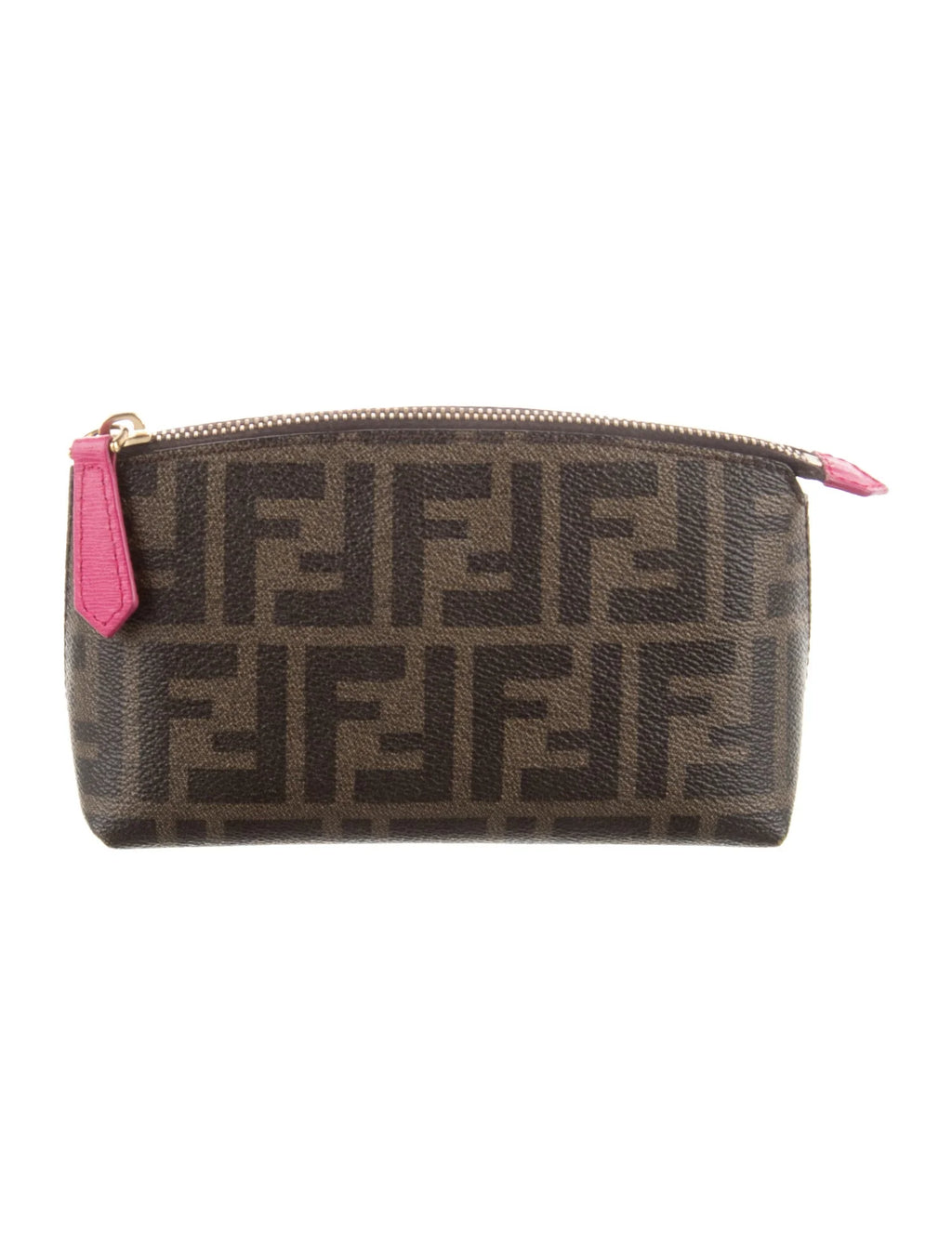 Coated Canvas Cosmetic Bag