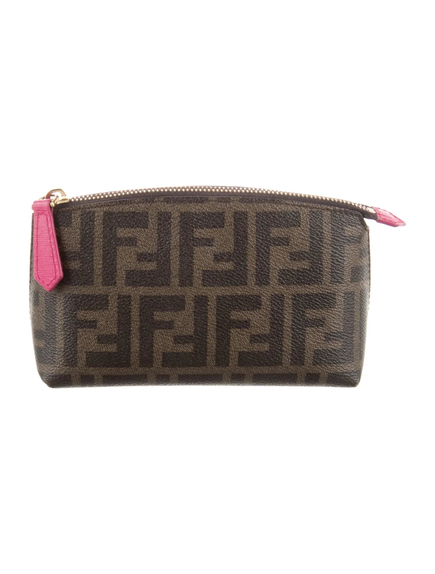 Coated Canvas Cosmetic Bag