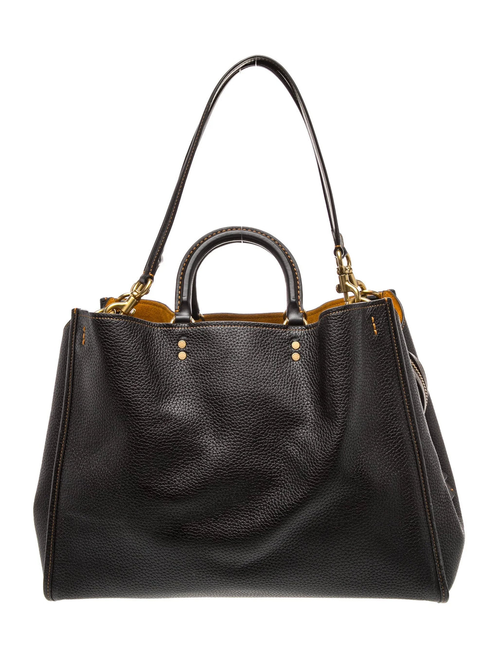 Leather Top Handle Bag