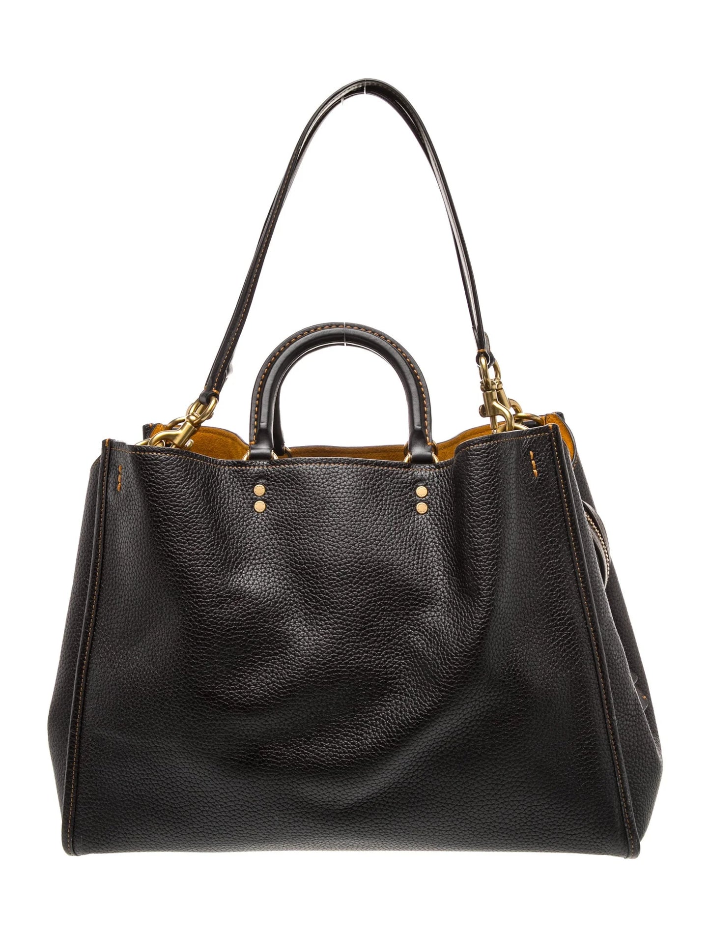 Leather Top Handle Bag