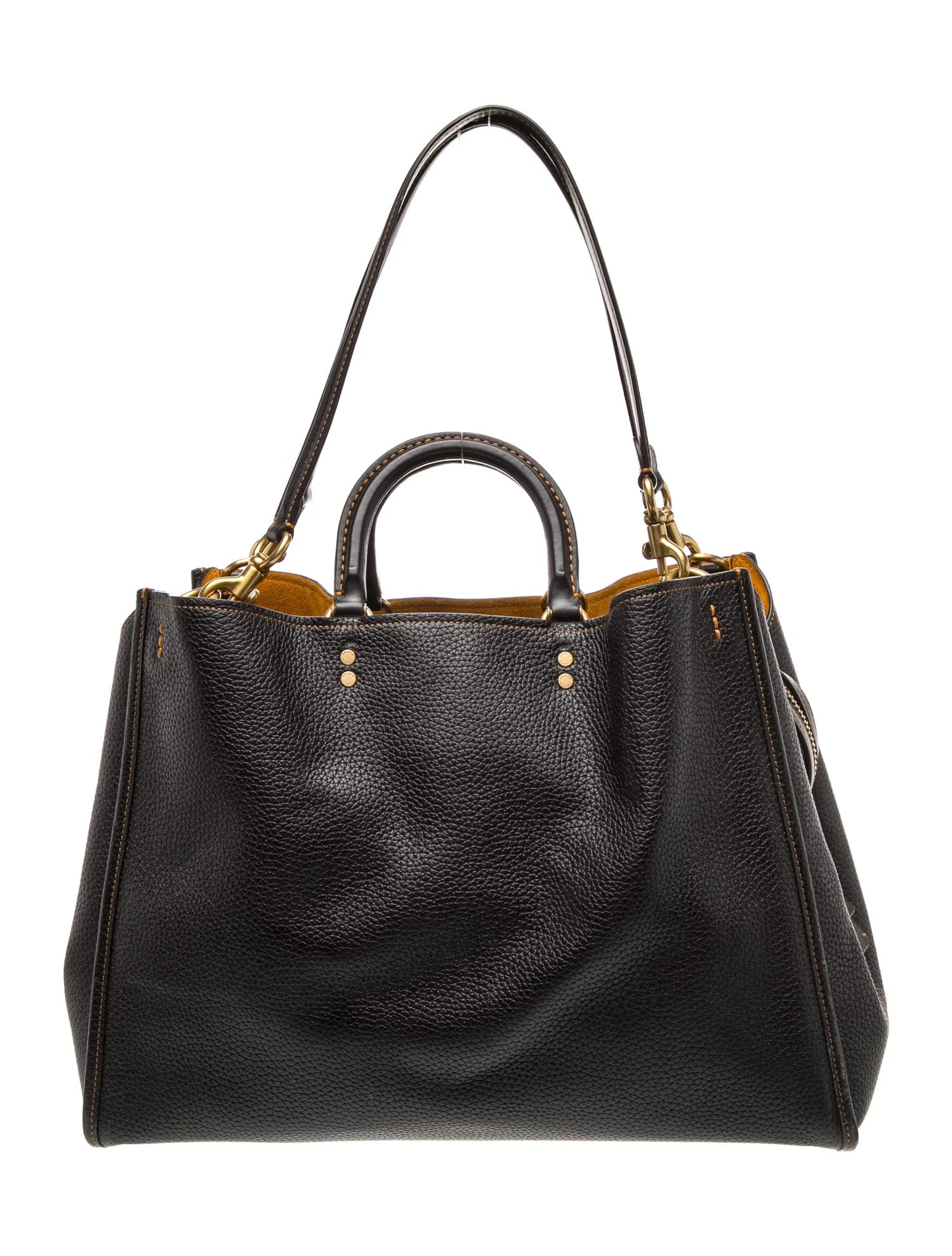 Leather Top Handle Bag