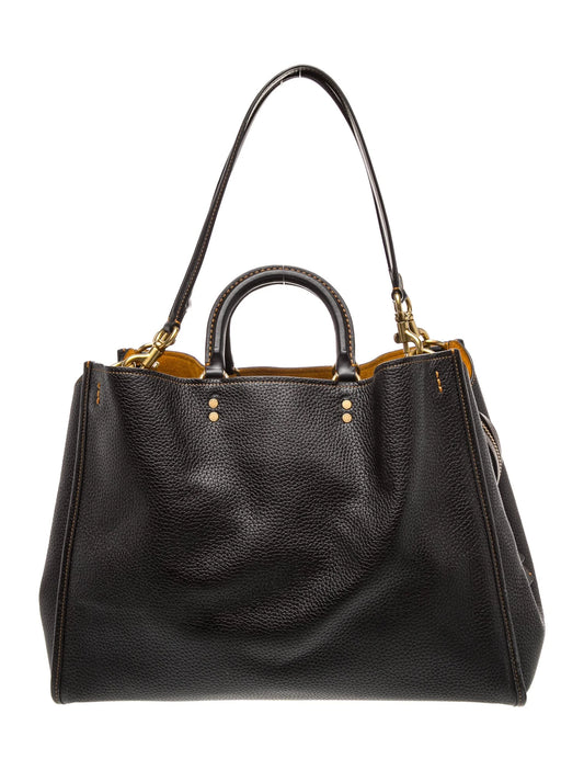 Leather Top Handle Bag