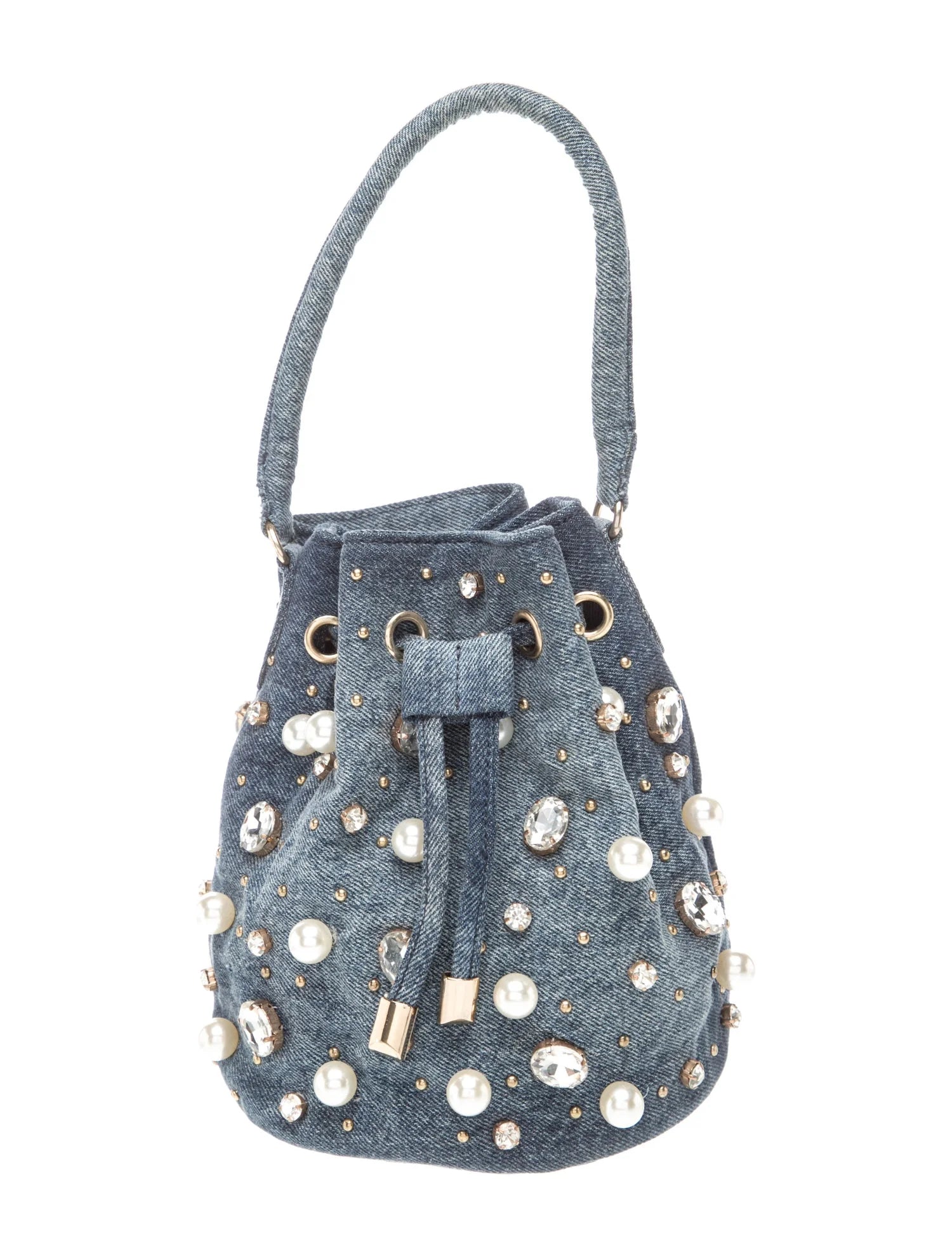 Denim Bucket Bag
