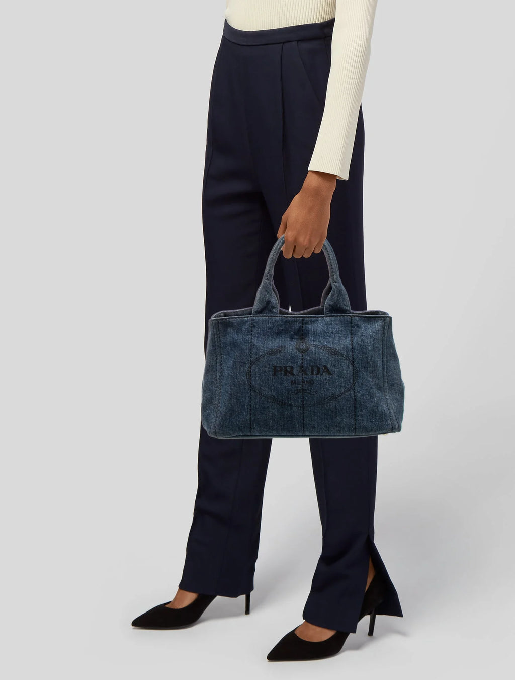 Enameled Metal Triangle Tote
