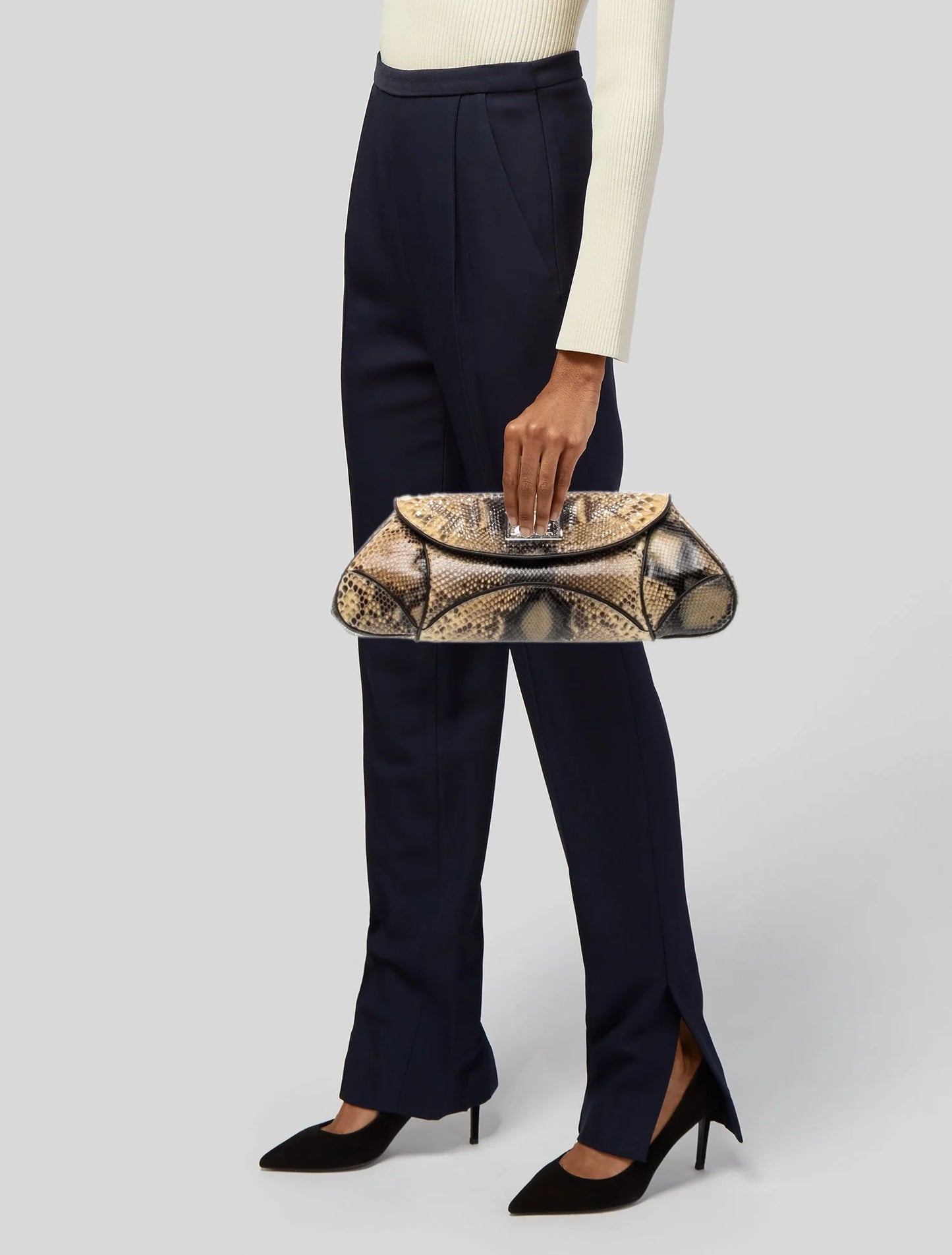 Snakeskin Clutch