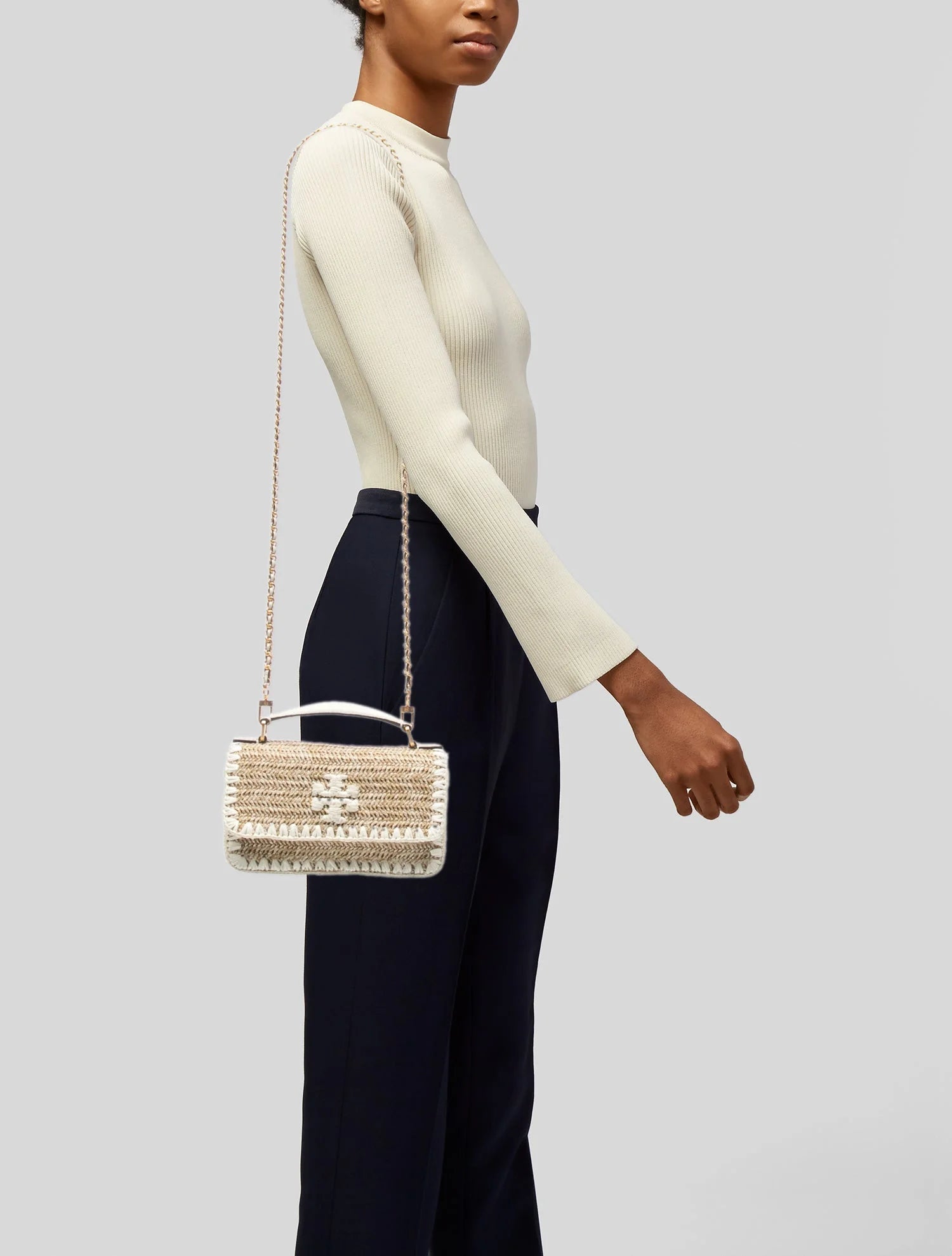 Straw Crossbody Bag