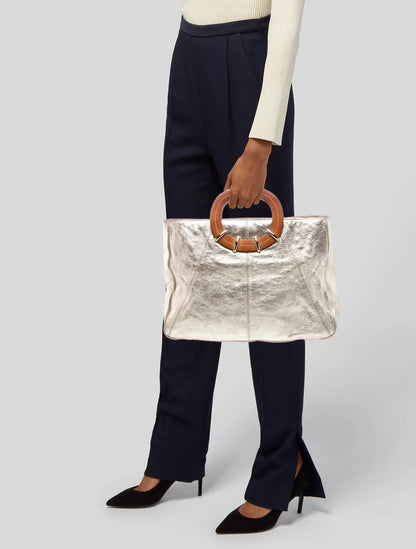 Leather Top Handle Bag