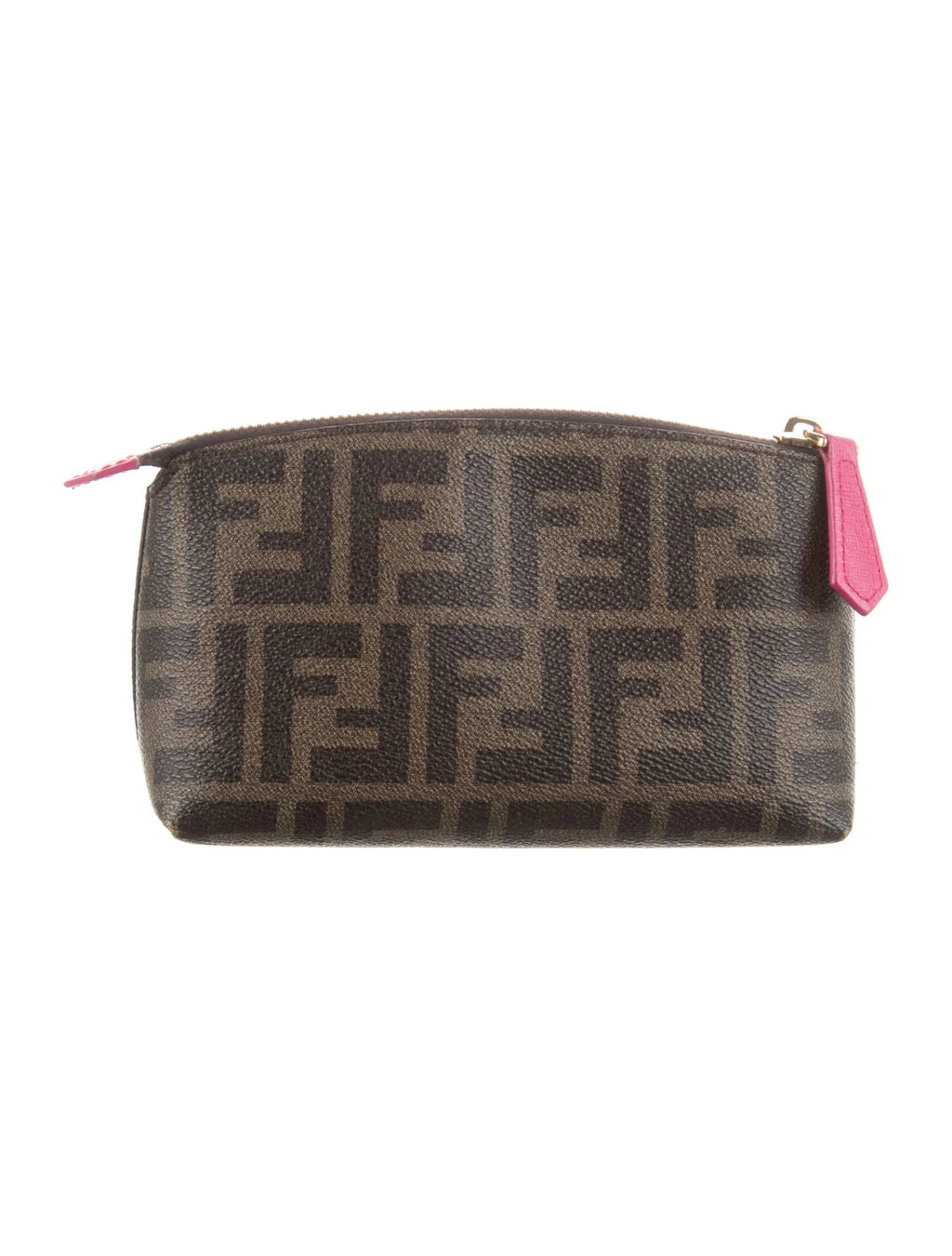 Coated Canvas Cosmetic Bag