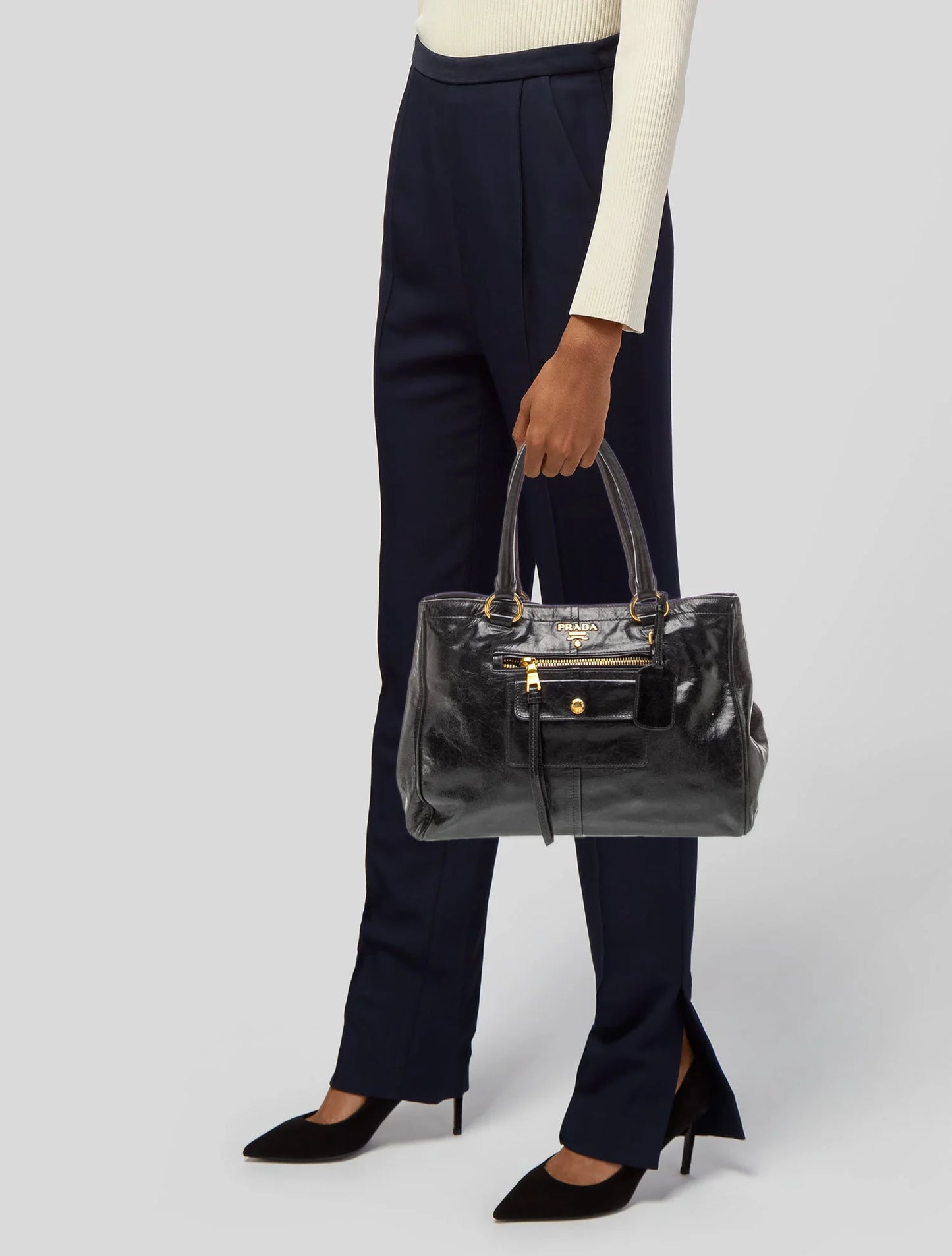 Tessuto Nylon Leather Bag