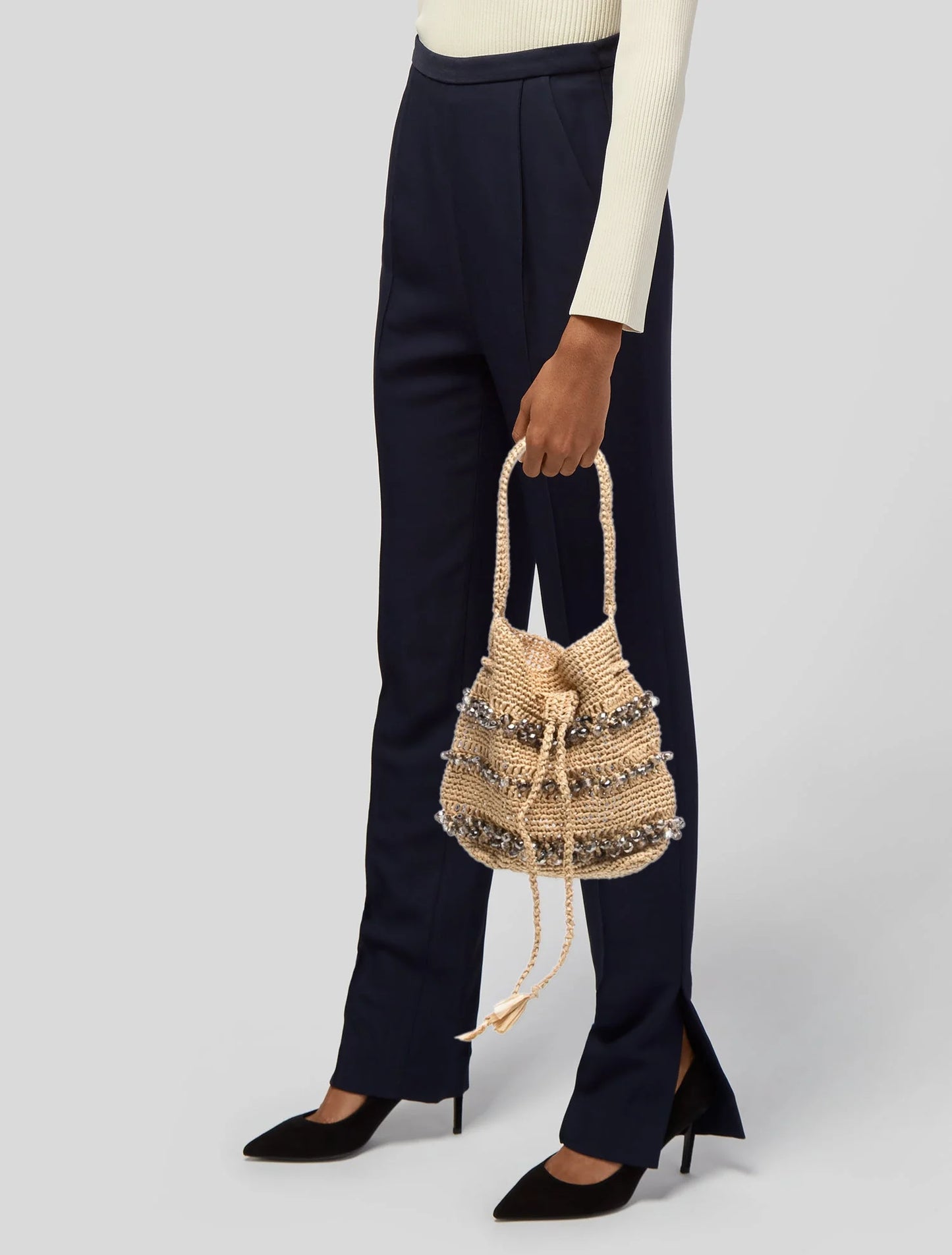 Raffia Shoulder Bag