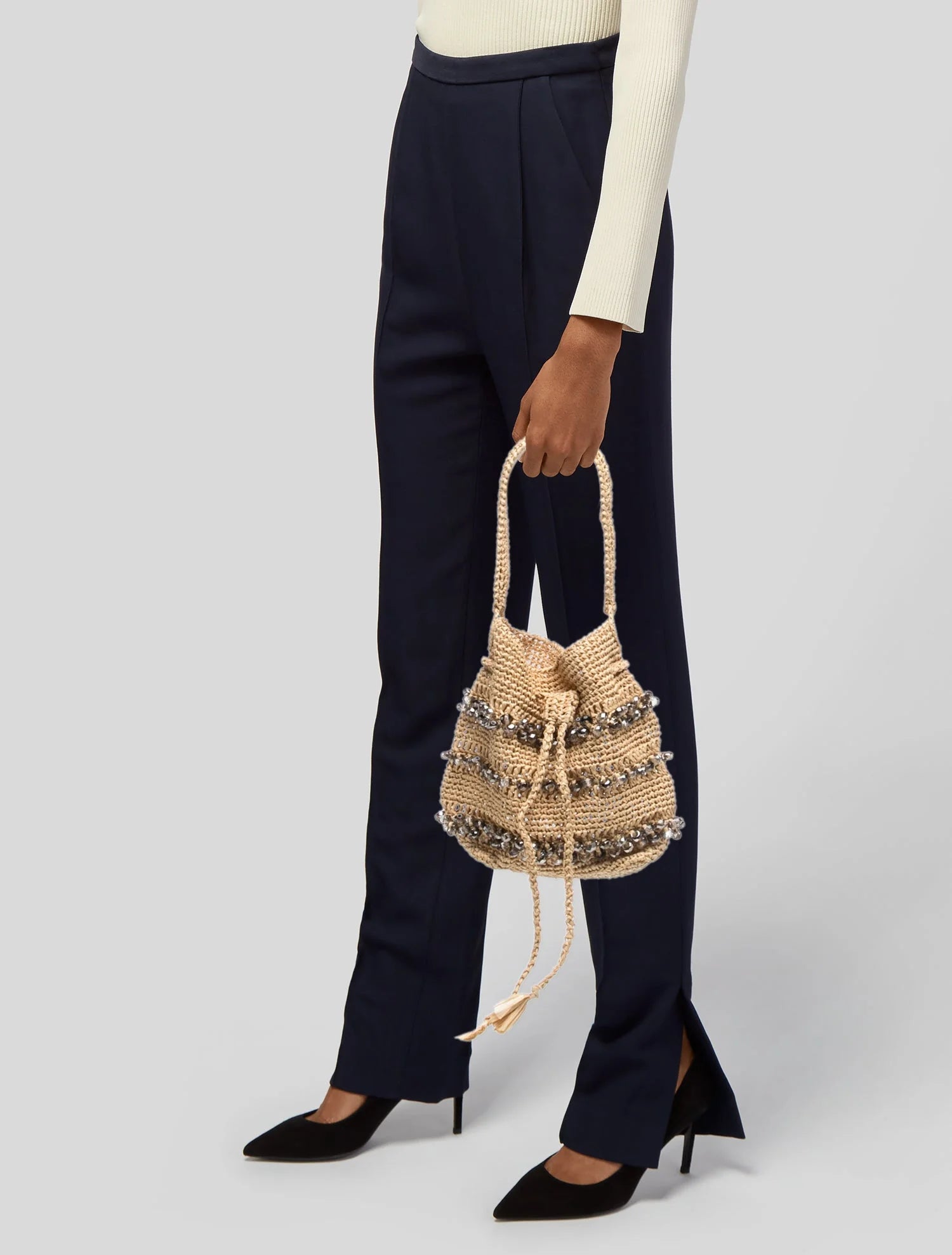Raffia Shoulder Bag