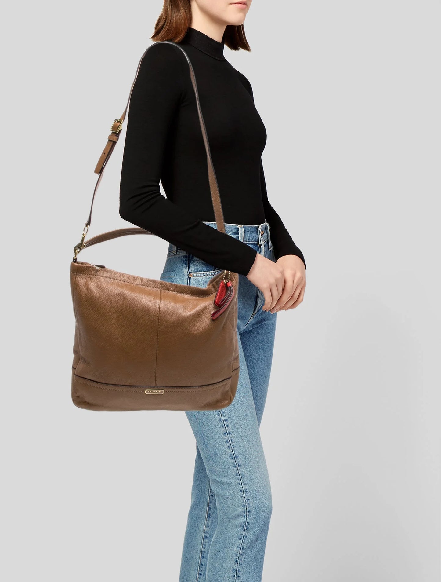 Leather Top Handle Bag