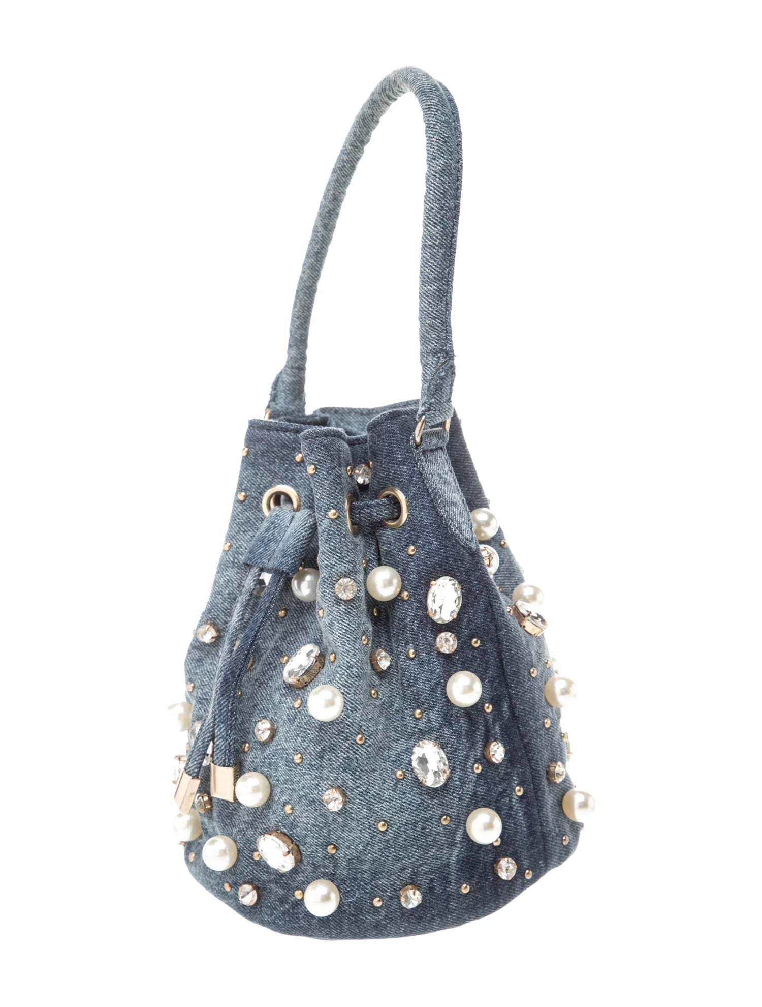 Denim Bucket Bag
