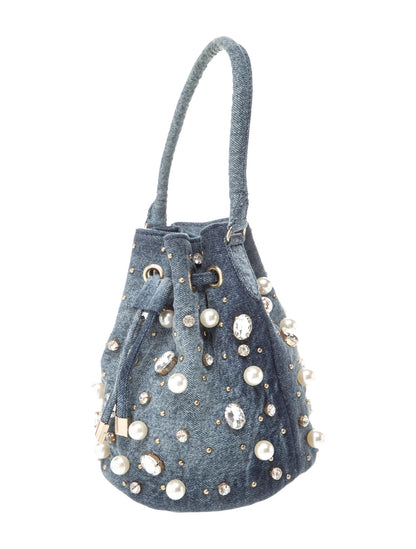 Denim Bucket Bag