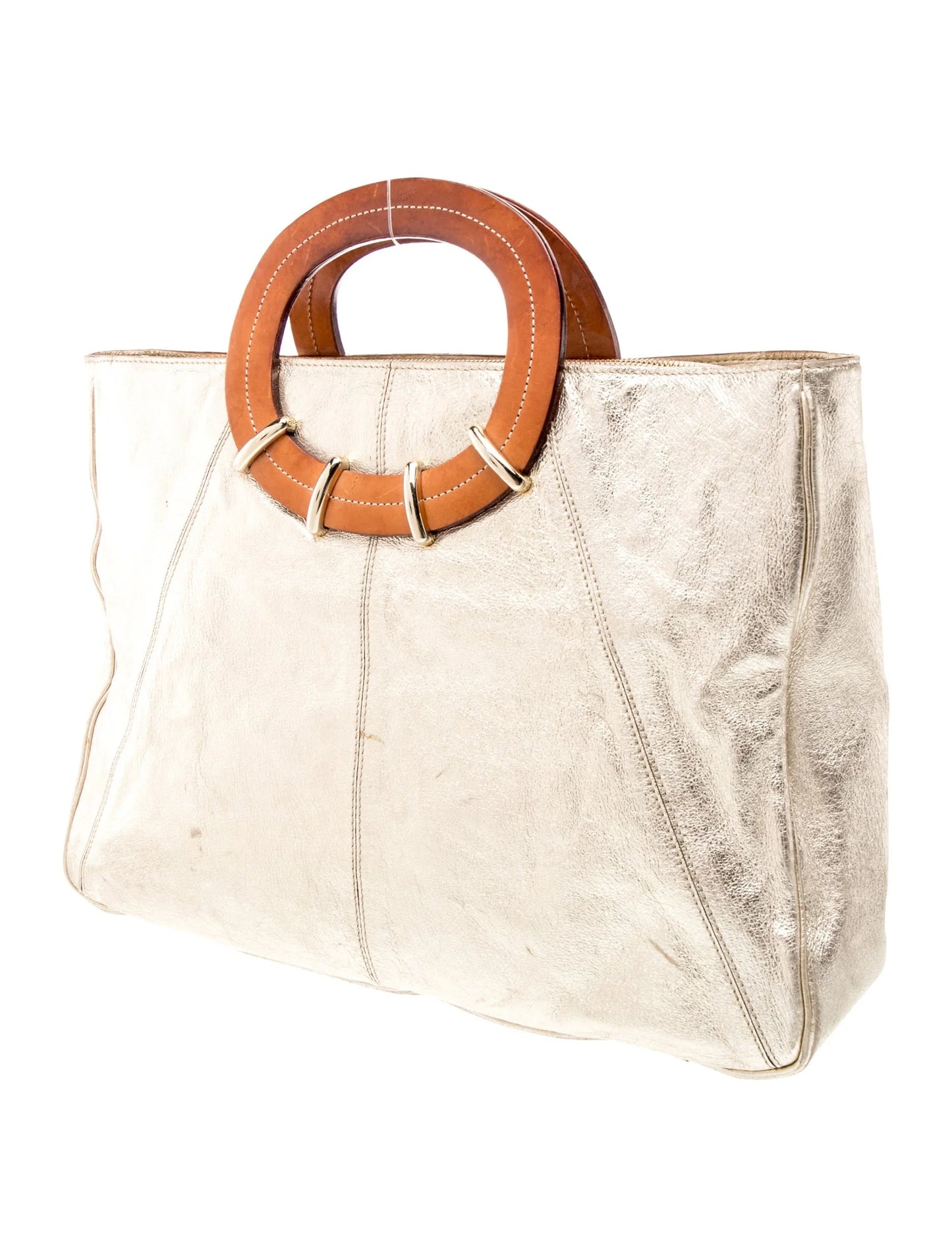 Leather Top Handle Bag