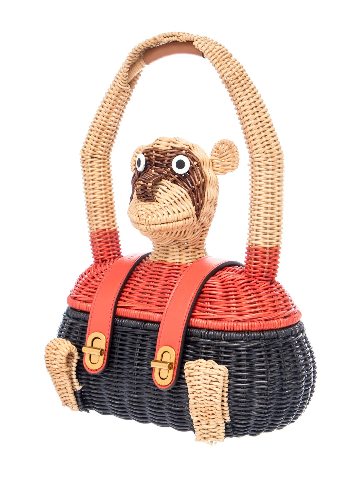Wicker Top Handle Bag