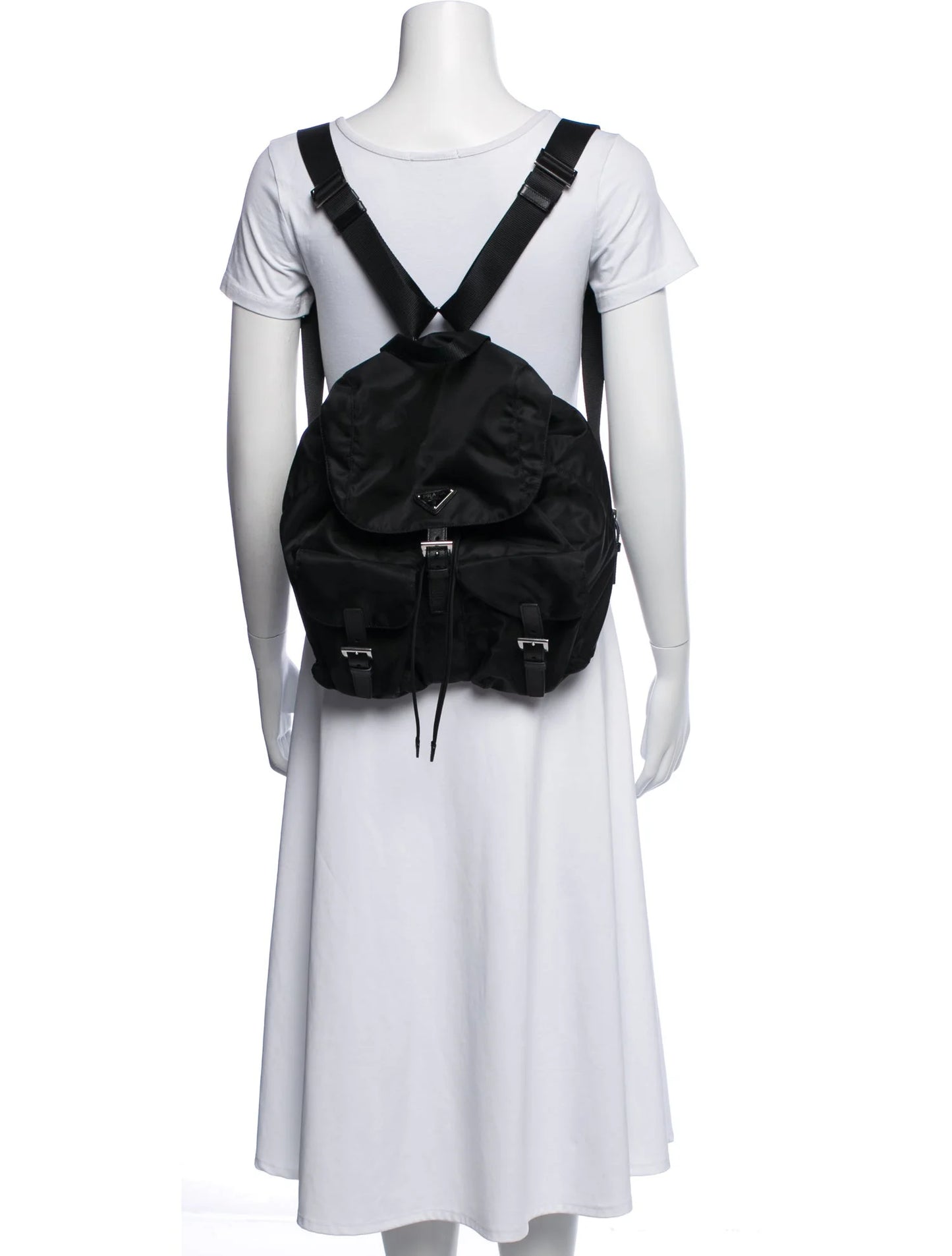 Saffiano Leather Backpack