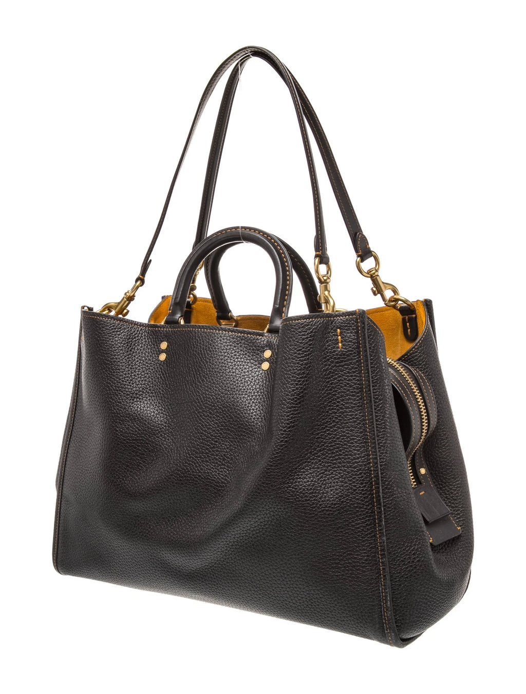 Leather Top Handle Bag