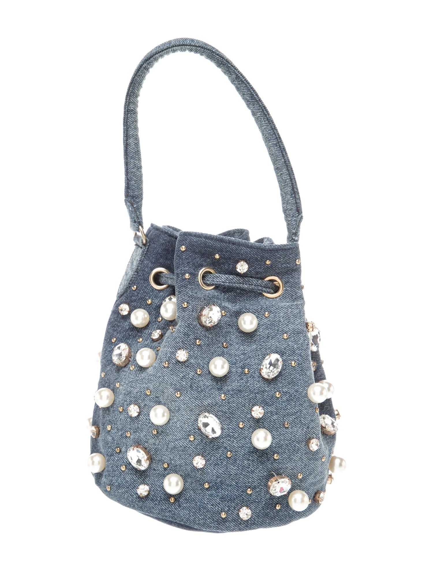 Denim Bucket Bag