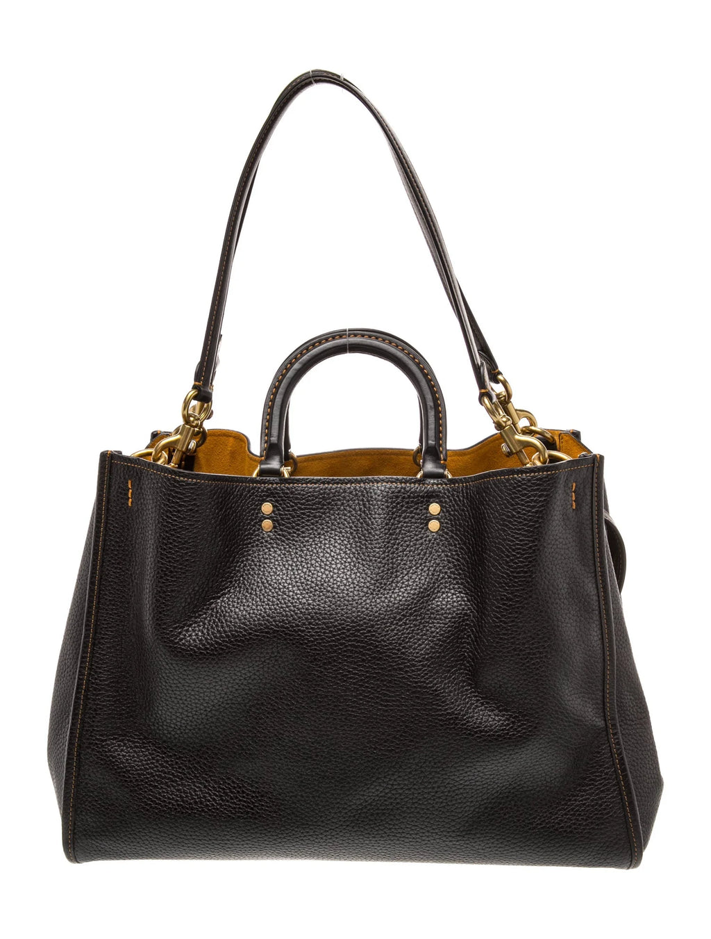 Leather Top Handle Bag