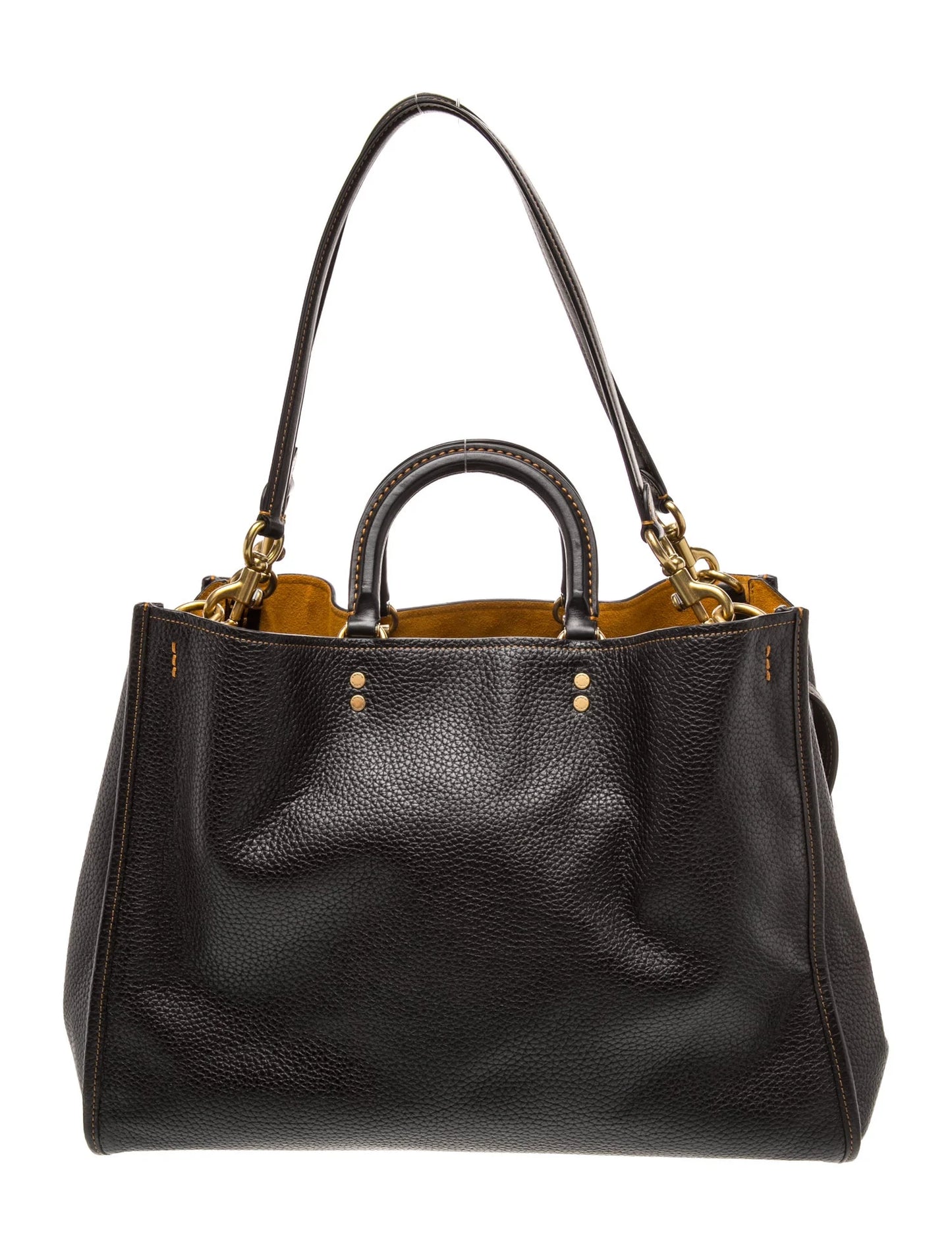 Leather Top Handle Bag