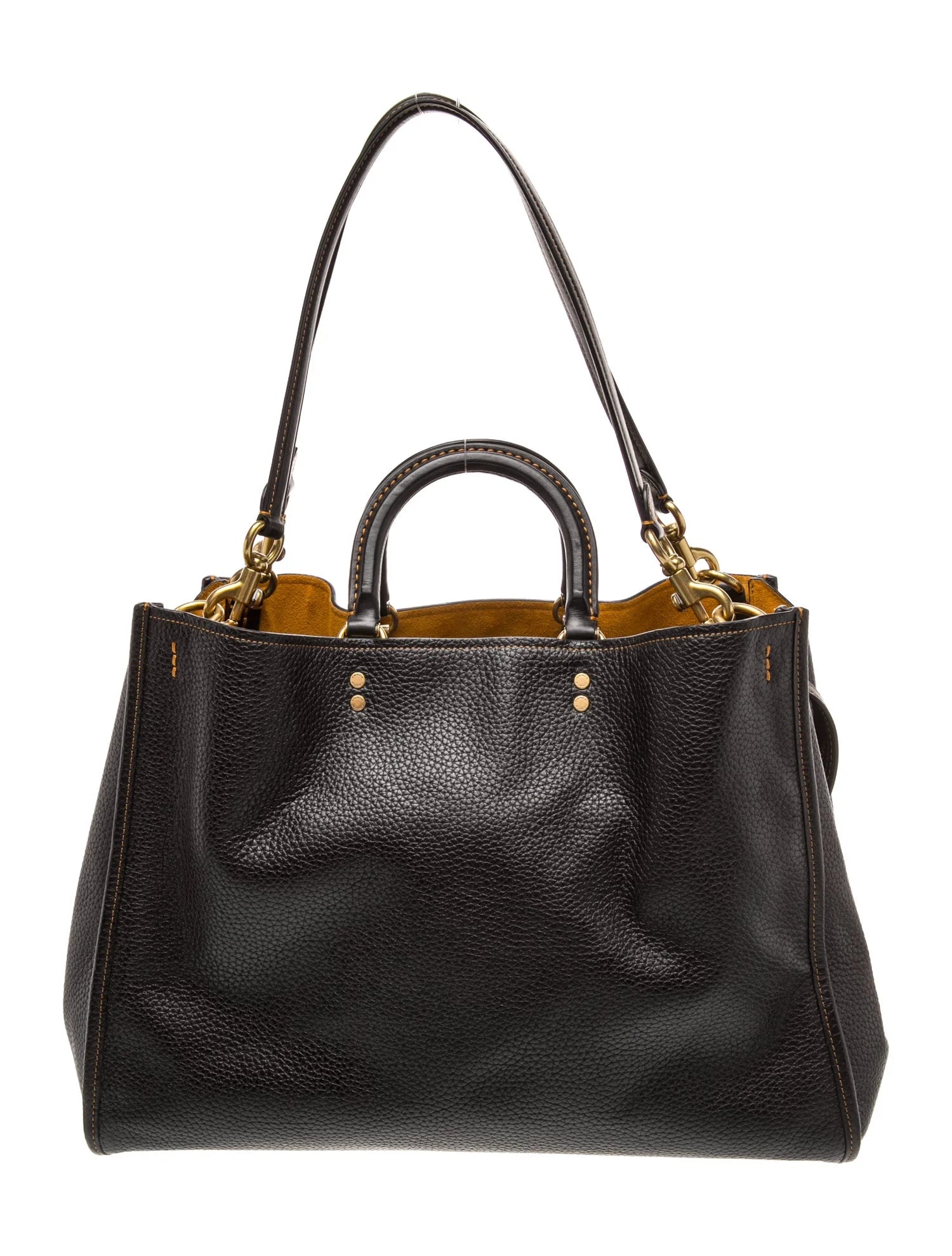 Leather Top Handle Bag