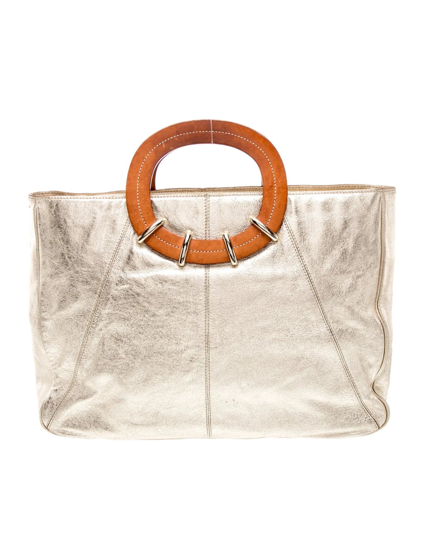 Leather Top Handle Bag
