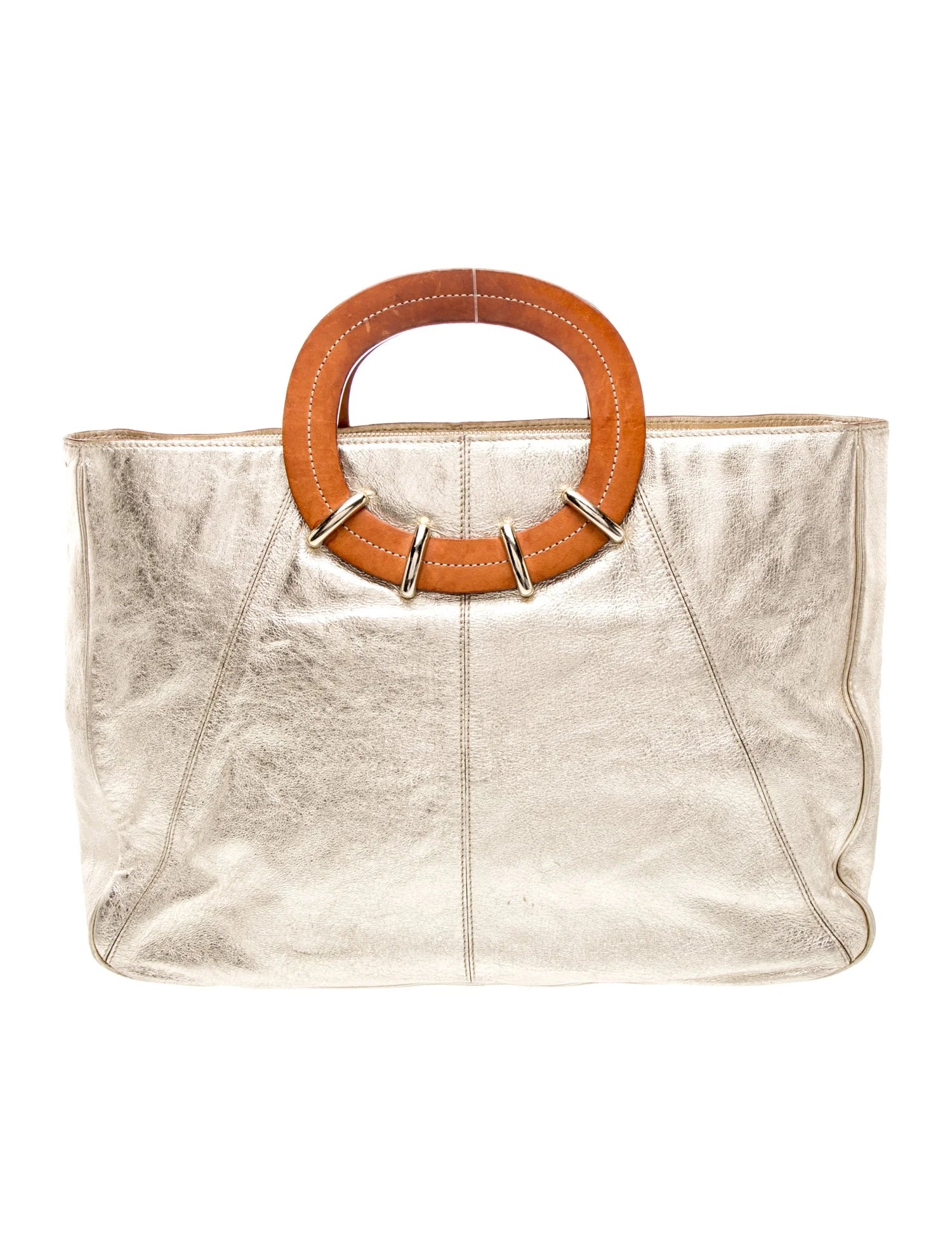Leather Top Handle Bag