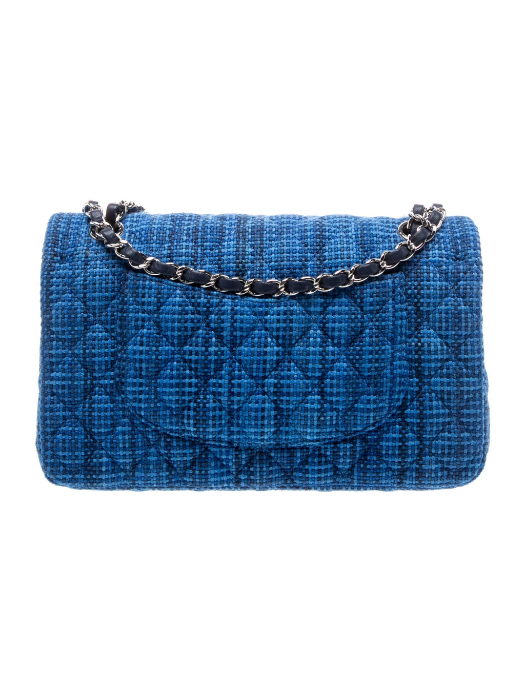 Quilted Tweed Classic Medium Double Flap Bag