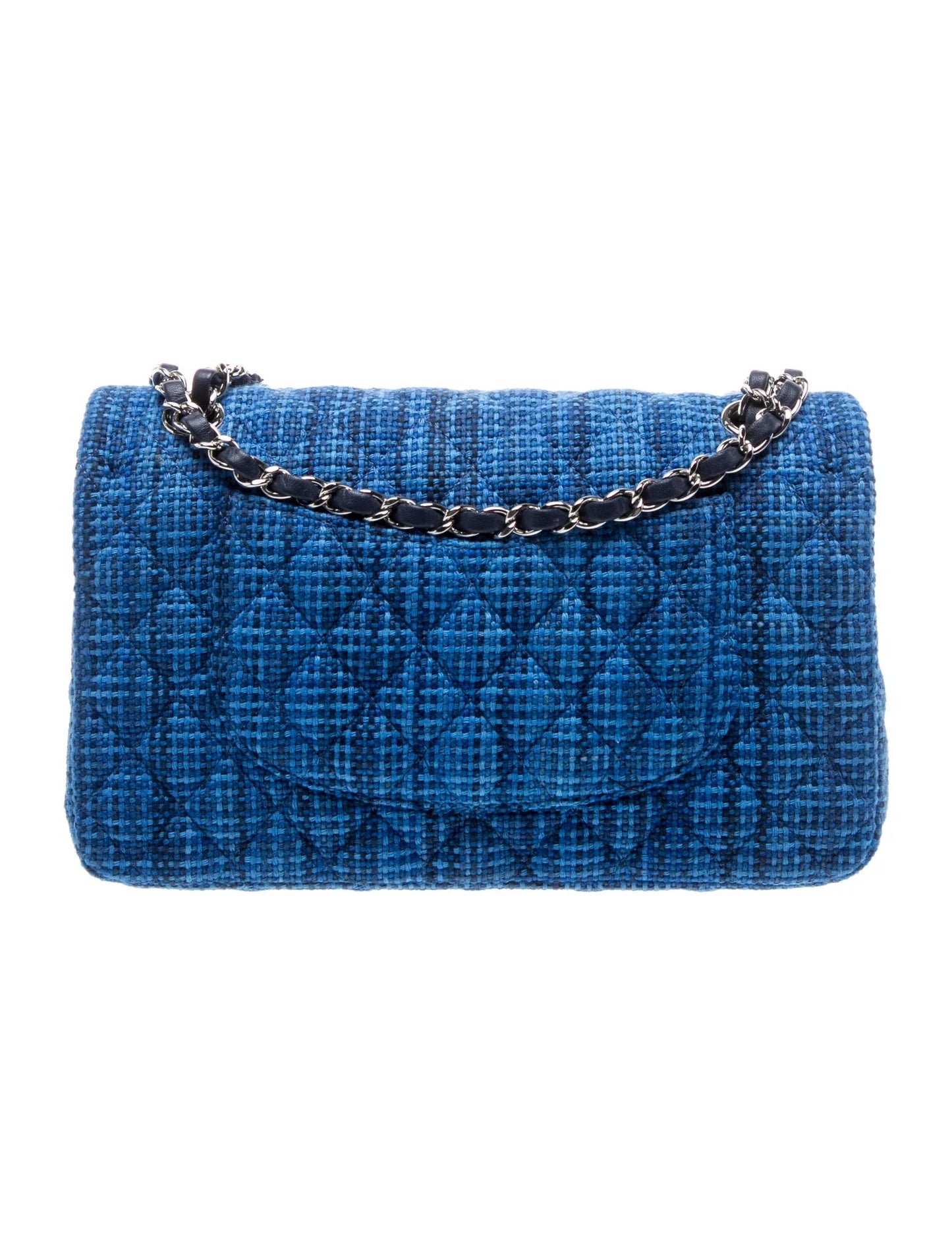 Quilted Tweed Classic Medium Double Flap Bag