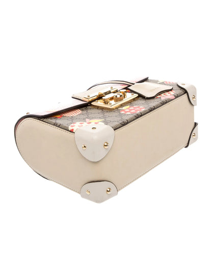 GG Supreme Les Pommes Mini GG Supreme Padlock Bag Small
