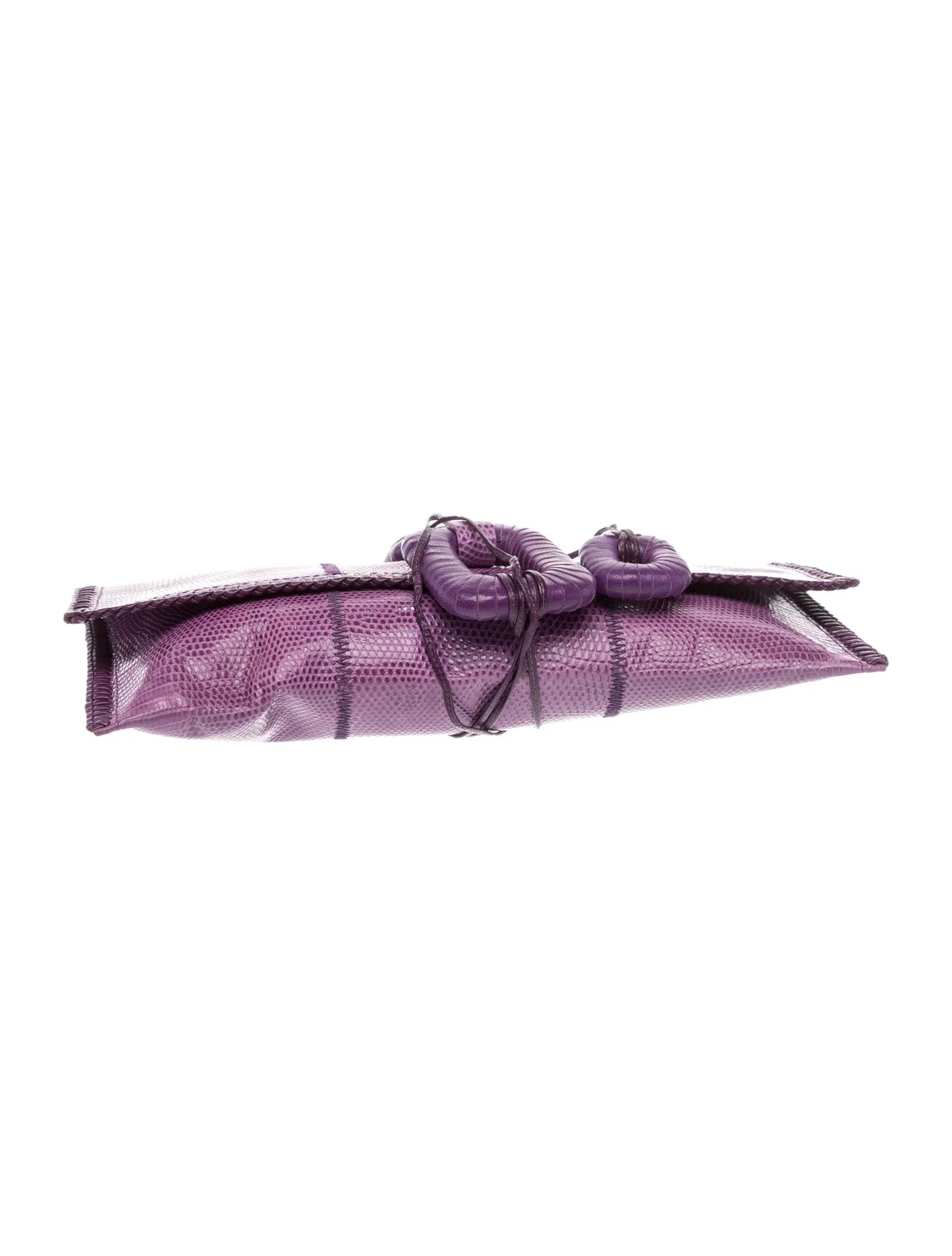 Embossed Leather Clutch
