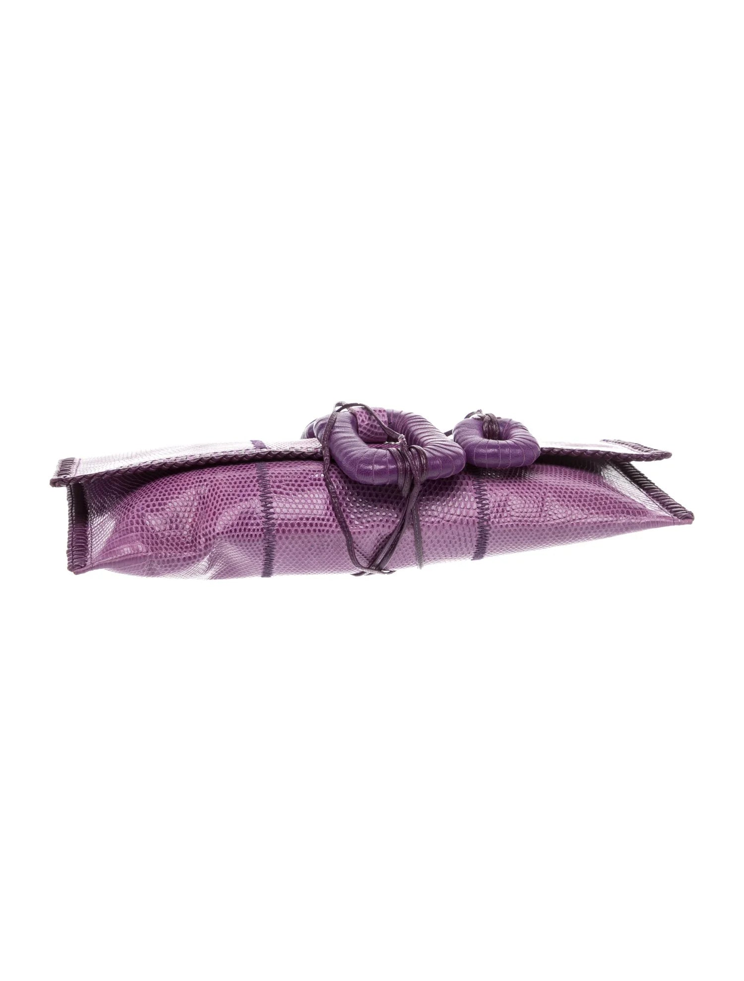 Embossed Leather Clutch