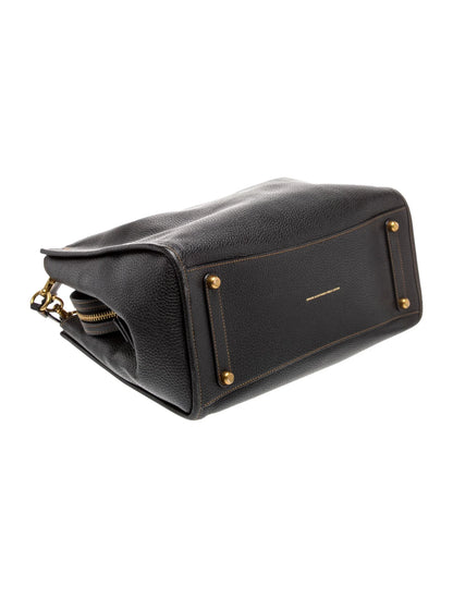 Leather Top Handle Bag