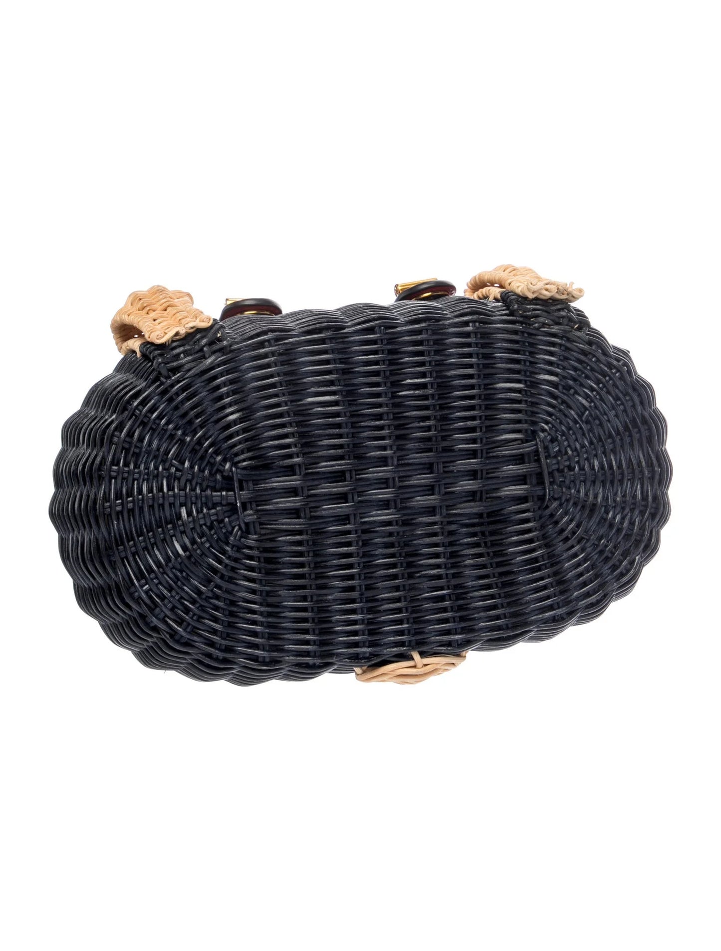 Wicker Top Handle Bag