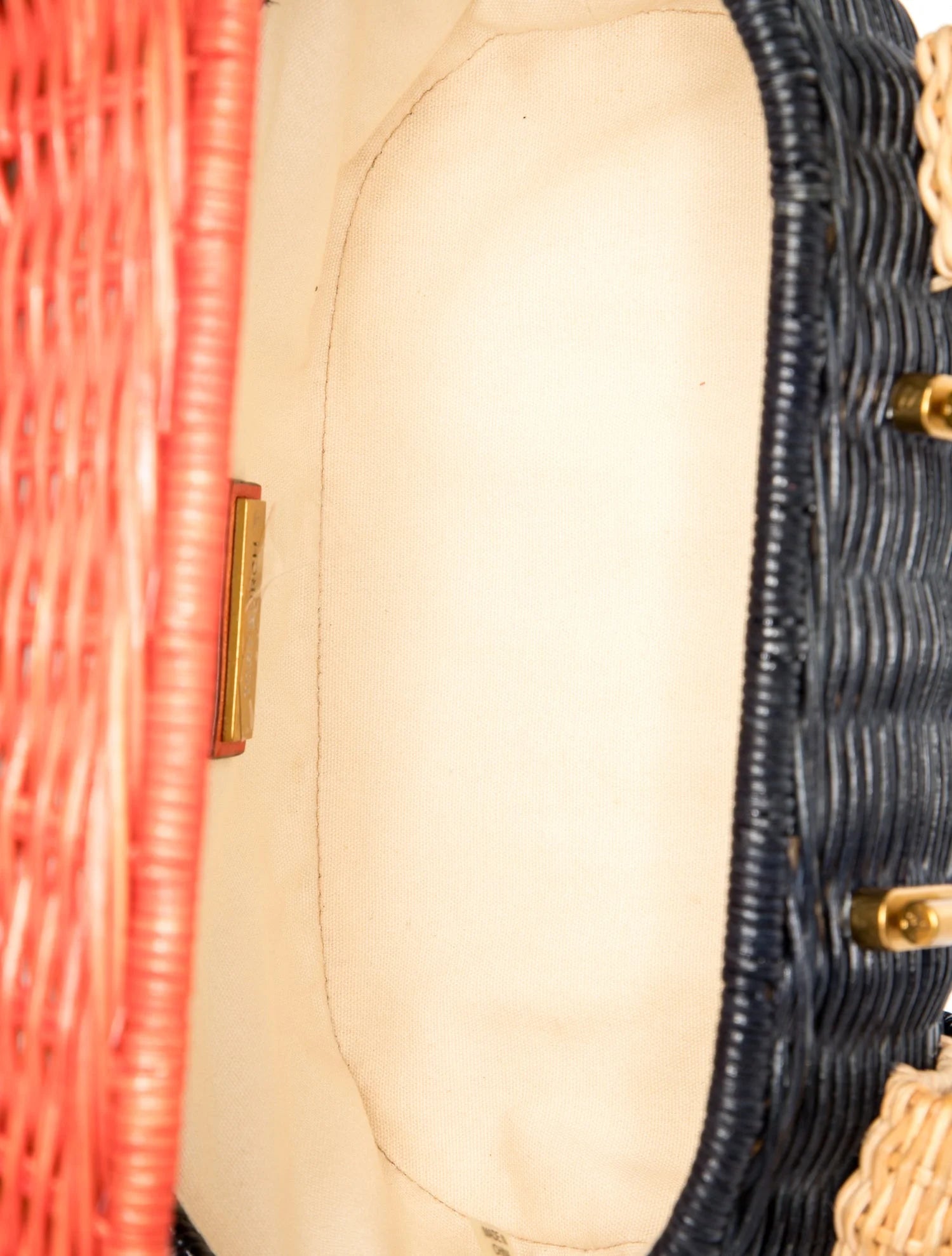 Wicker Top Handle Bag