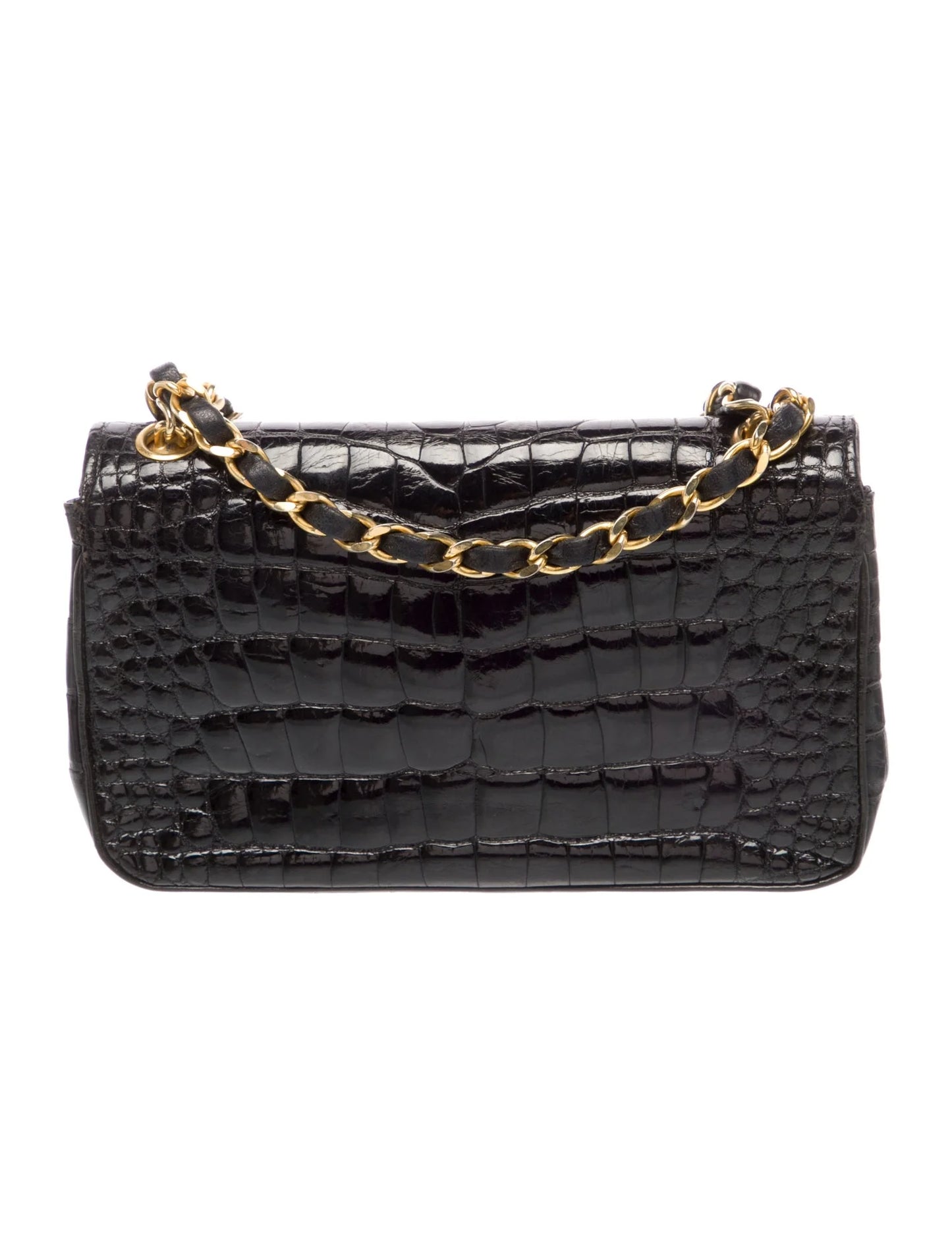 Classic Rectangular Mini Alligator Flap Bag