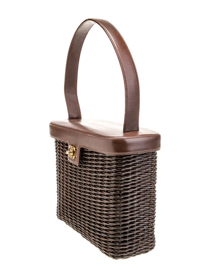 Vintage Wicker Basket Bag
