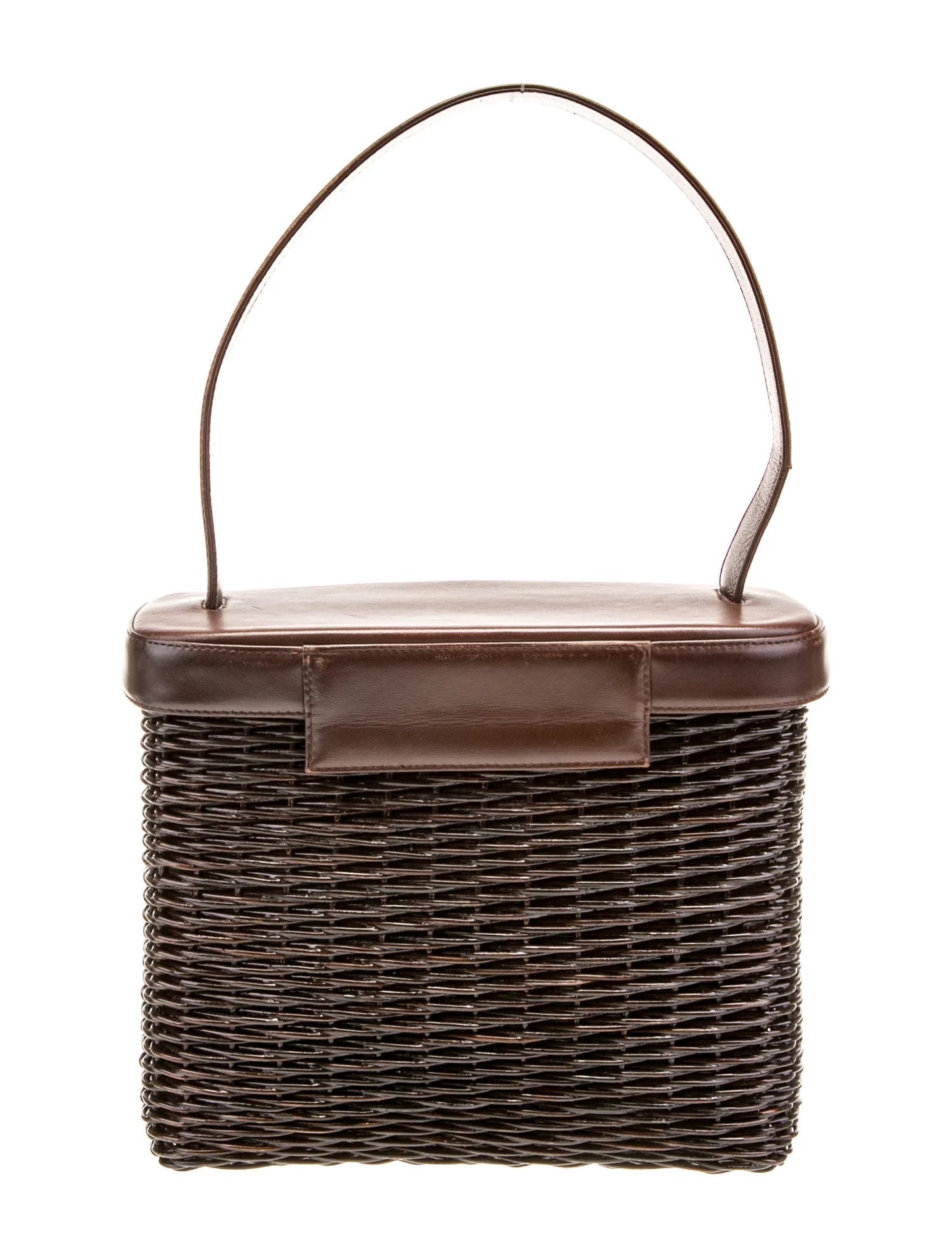Vintage Wicker Basket Bag