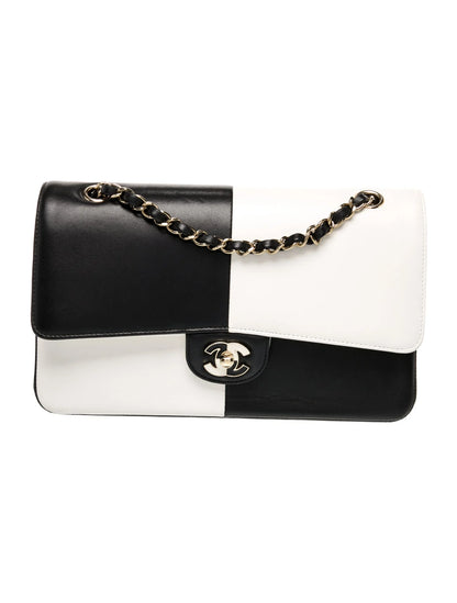 Bicolor Medium Classic Flap Bag