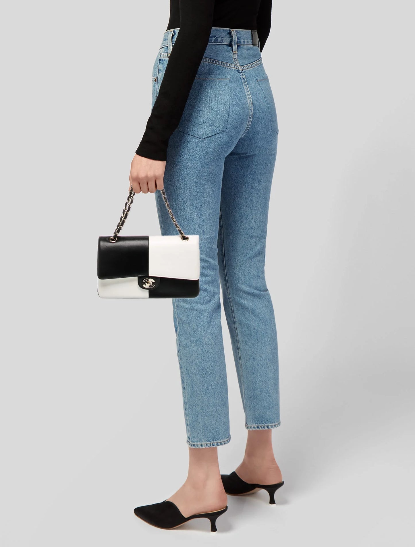 Bicolor Medium Classic Flap Bag