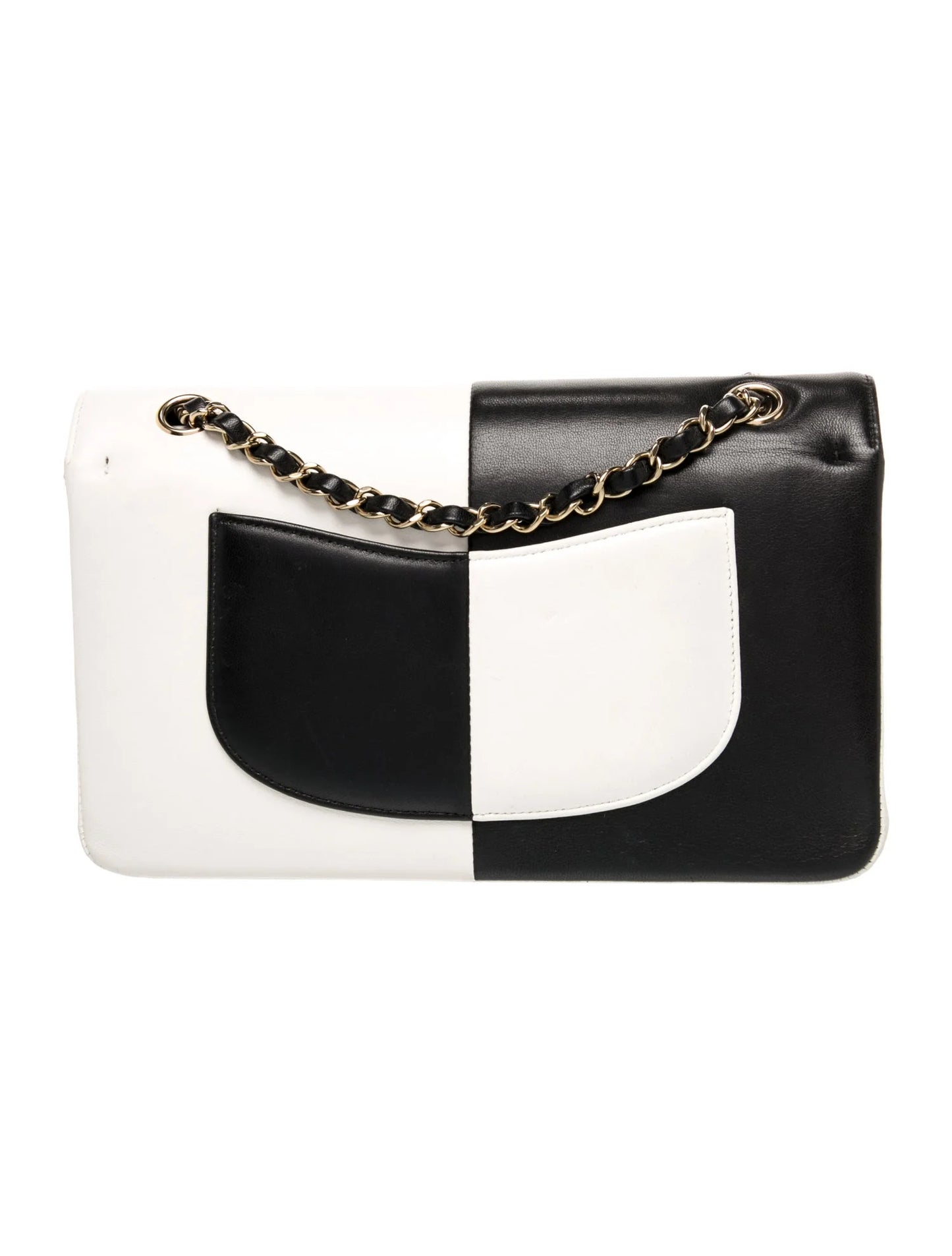 Bicolor Medium Classic Flap Bag