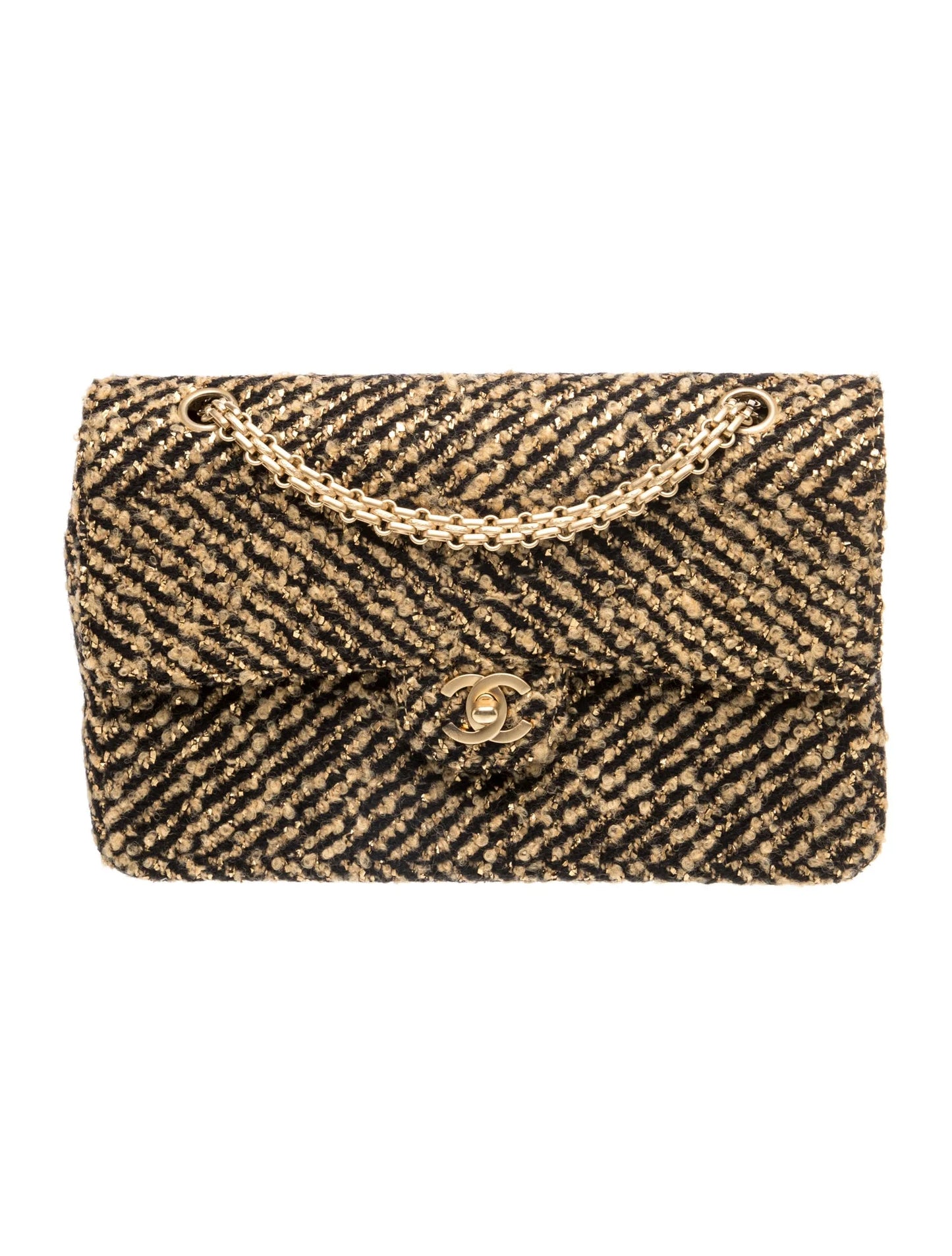 Medium Tweed Single Flap Bag