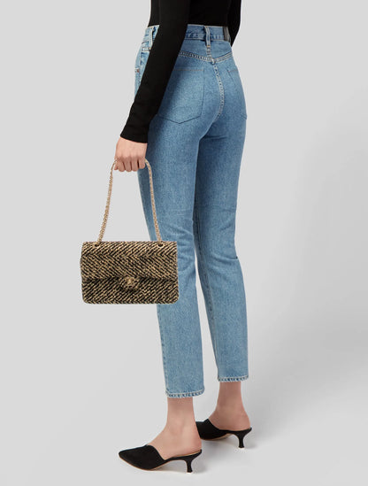 Medium Tweed Single Flap Bag