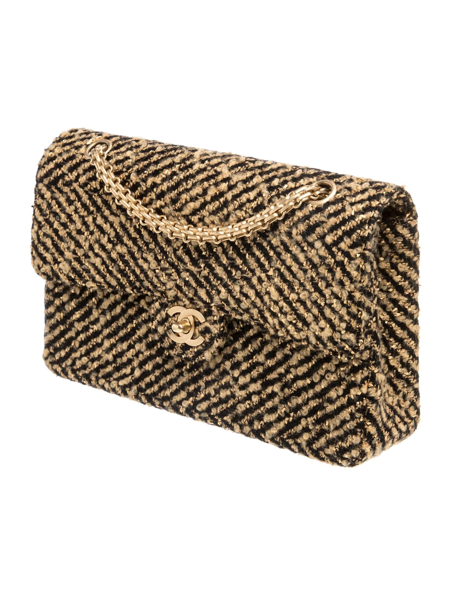 Medium Tweed Single Flap Bag