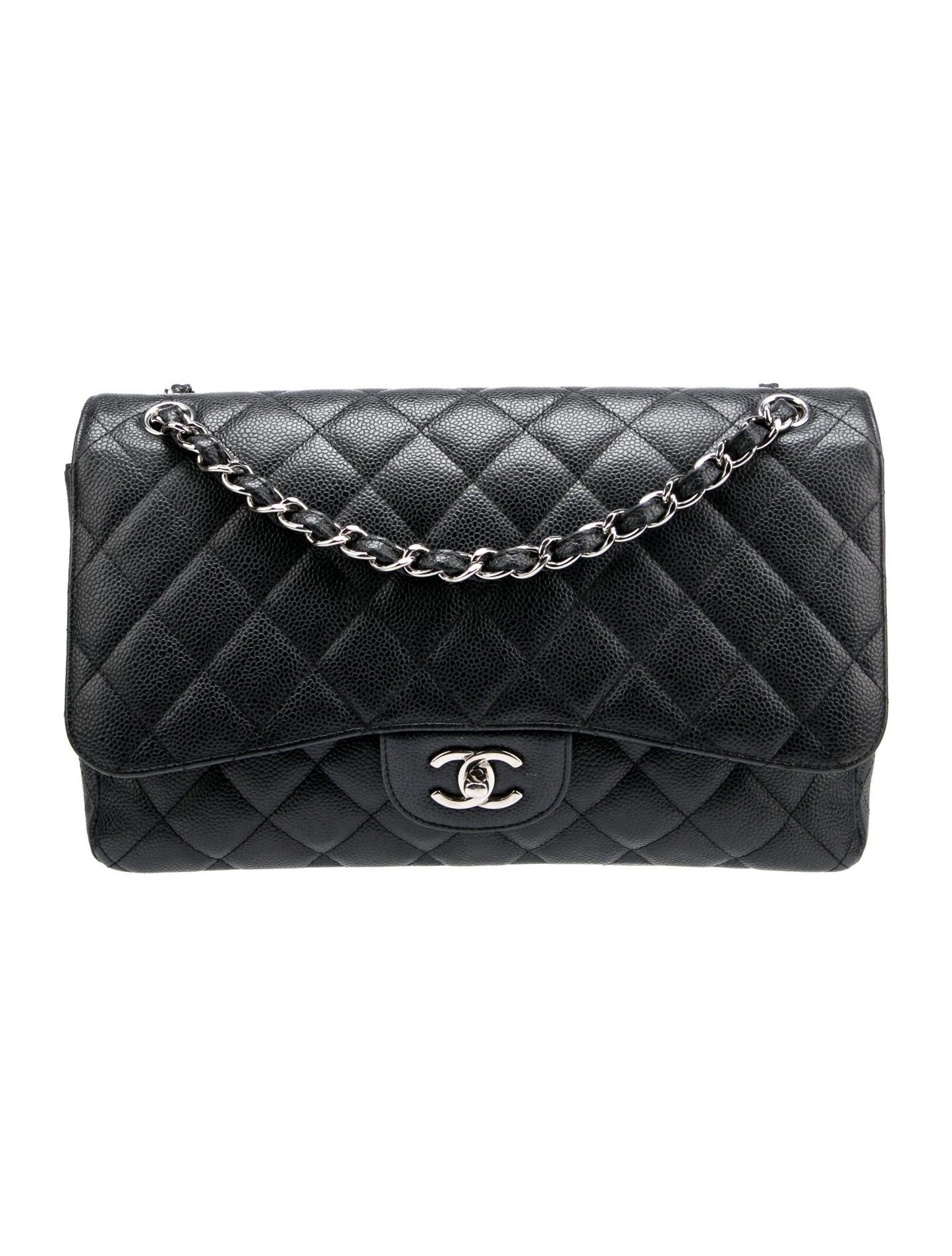Classic Caviar Jumbo Double Flap Bag