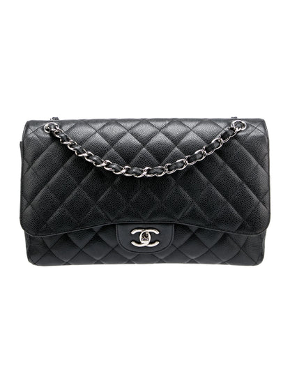 Classic Caviar Jumbo Double Flap Bag